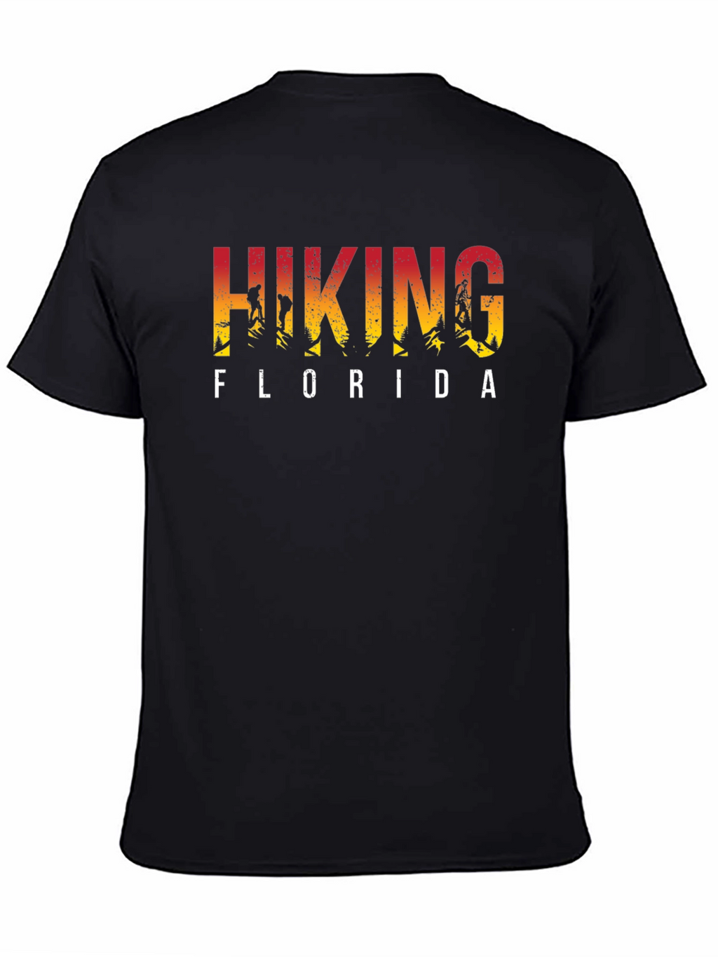 Hiking Florida Black T-Shirt Graphic Tee