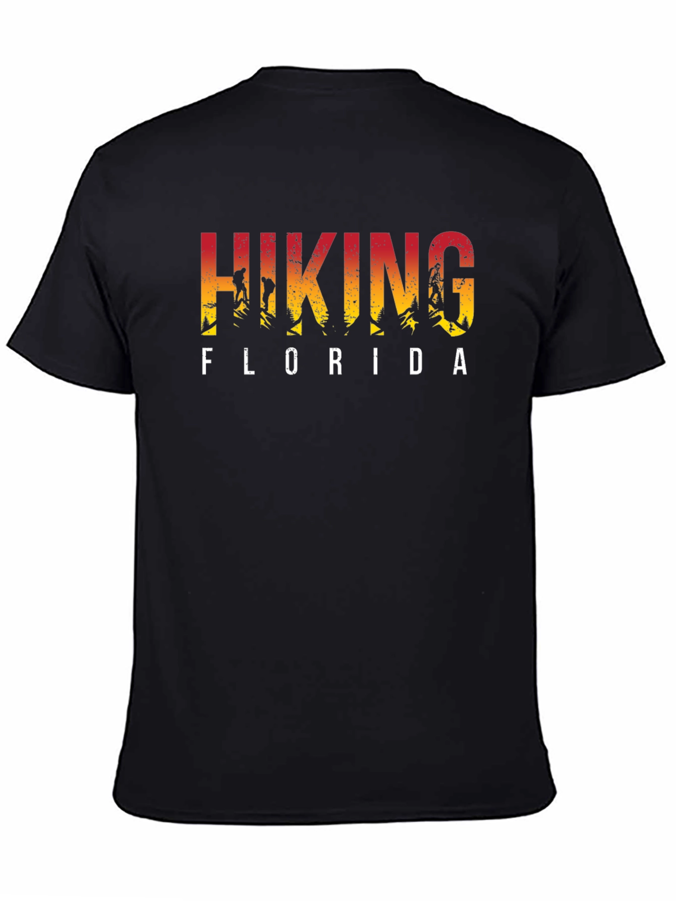 Hiking Florida Black T-Shirt Graphic Tee