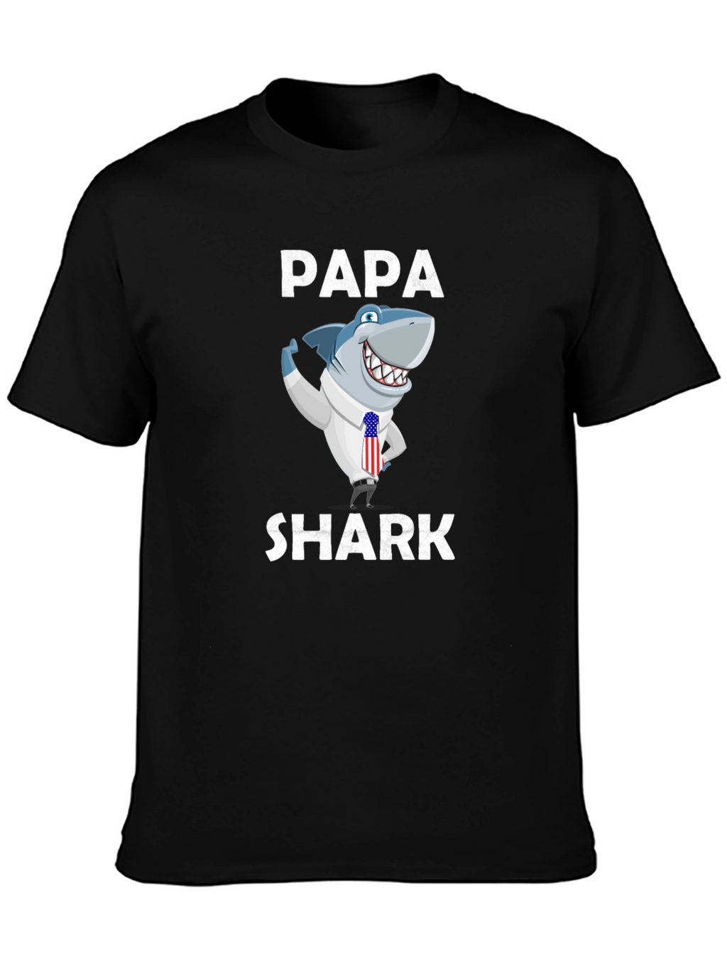 Papa Shark Graphic Tee - Novelty Shirt
