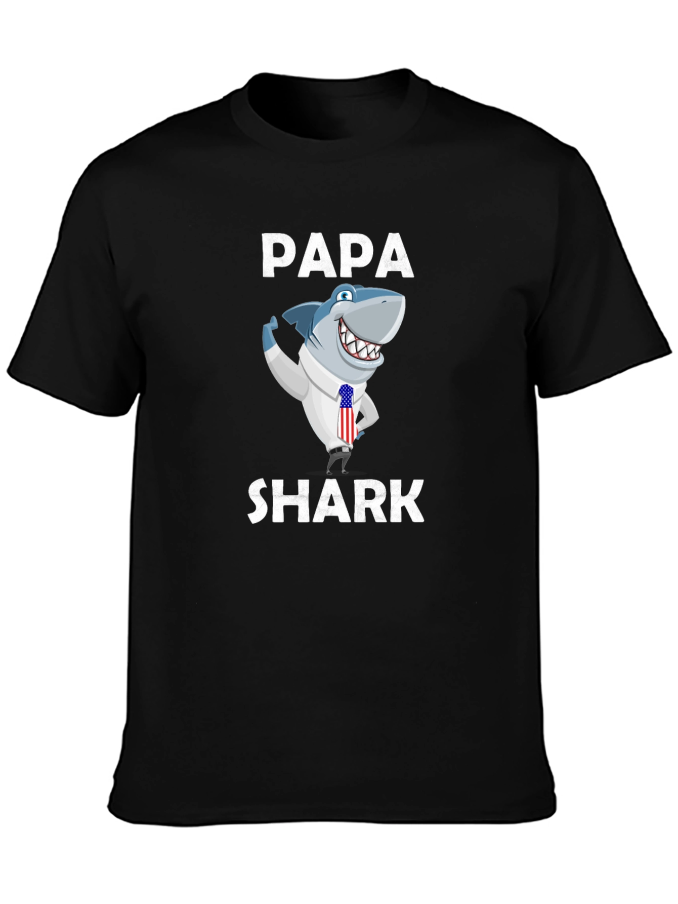 Papa Shark Graphic Tee - Novelty Shirt