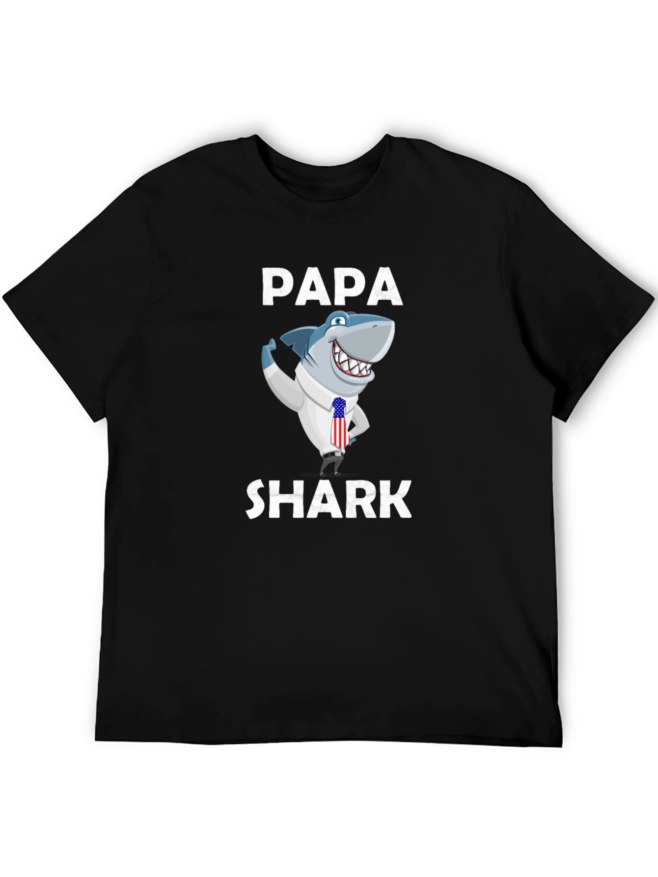 Papa Shark Graphic Tee - Novelty Shirt