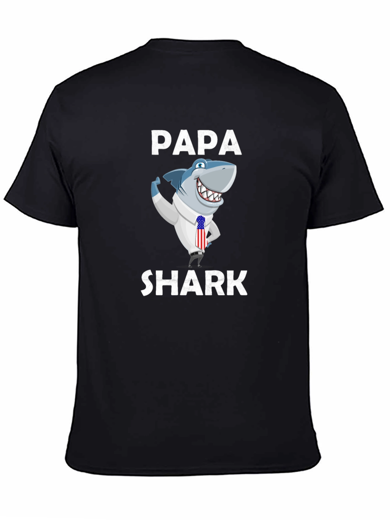 Papa Shark Graphic Tee - Novelty Shirt