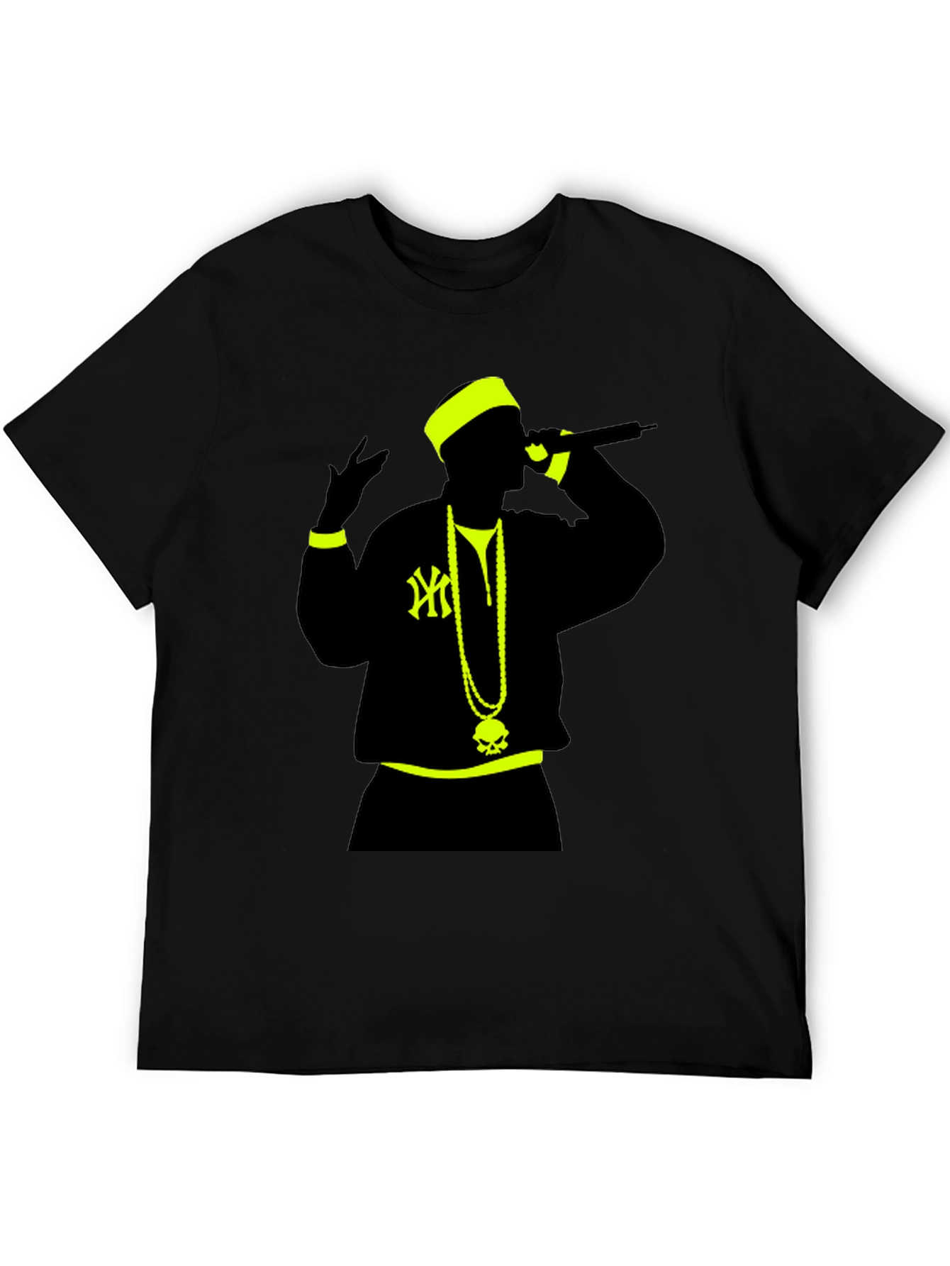Hip Hop Icon Graphic Tee - Black