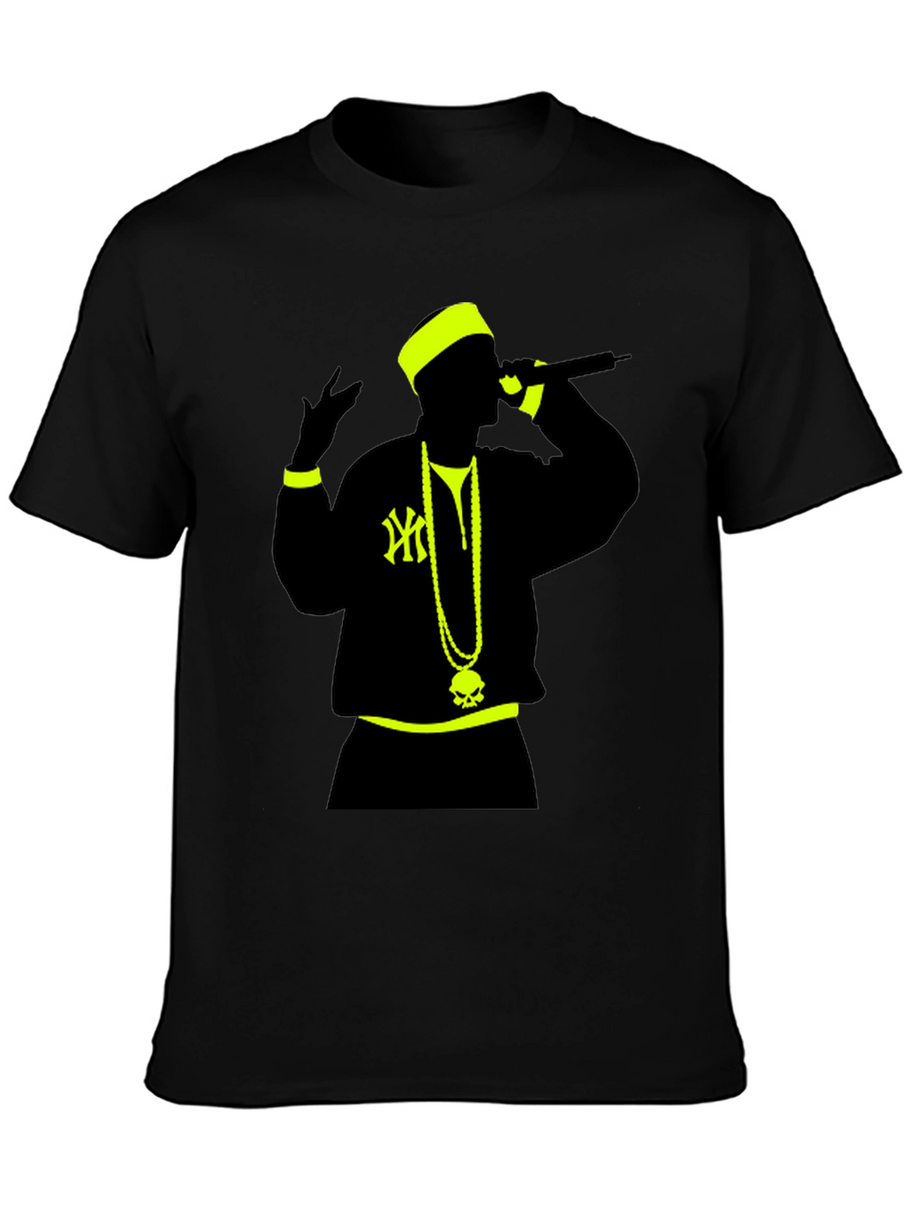 Hip Hop Icon Graphic Tee - Black