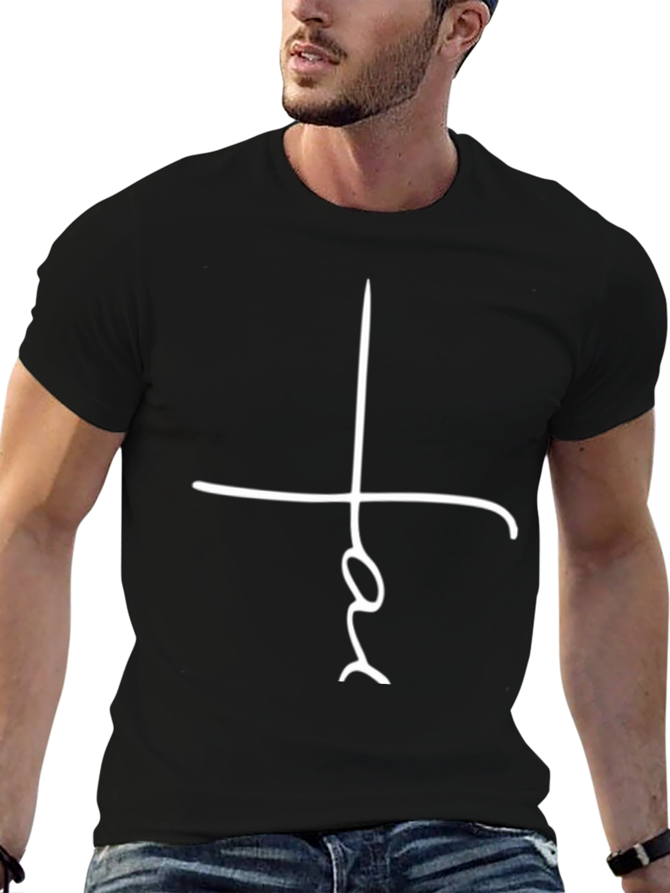 Faith Symbol T-Shirt - Stylish Religious Apparel