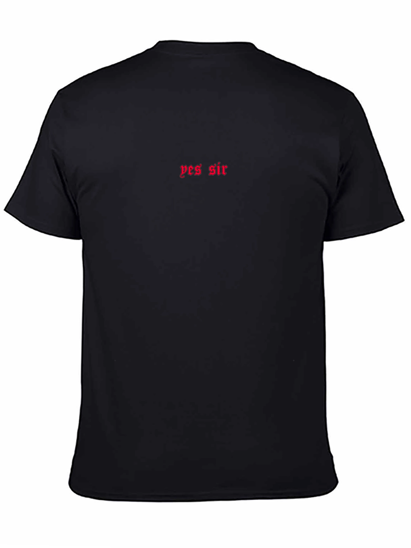 Yes Sir Crewneck T-Shirt - Minimalist Style
