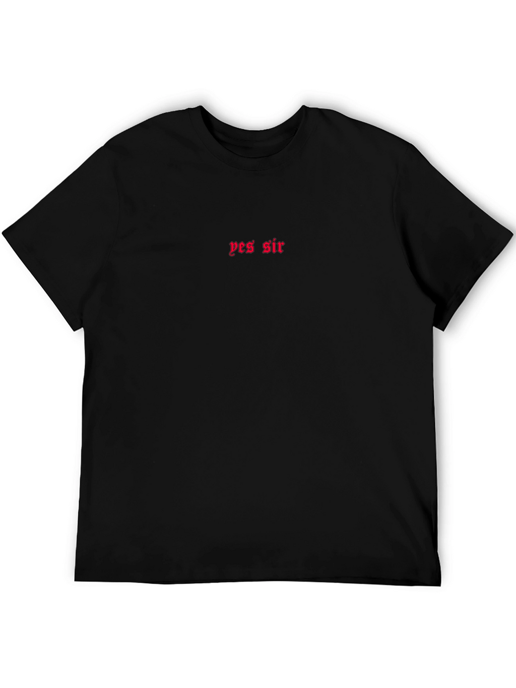 Yes Sir Crewneck T-Shirt - Minimalist Style
