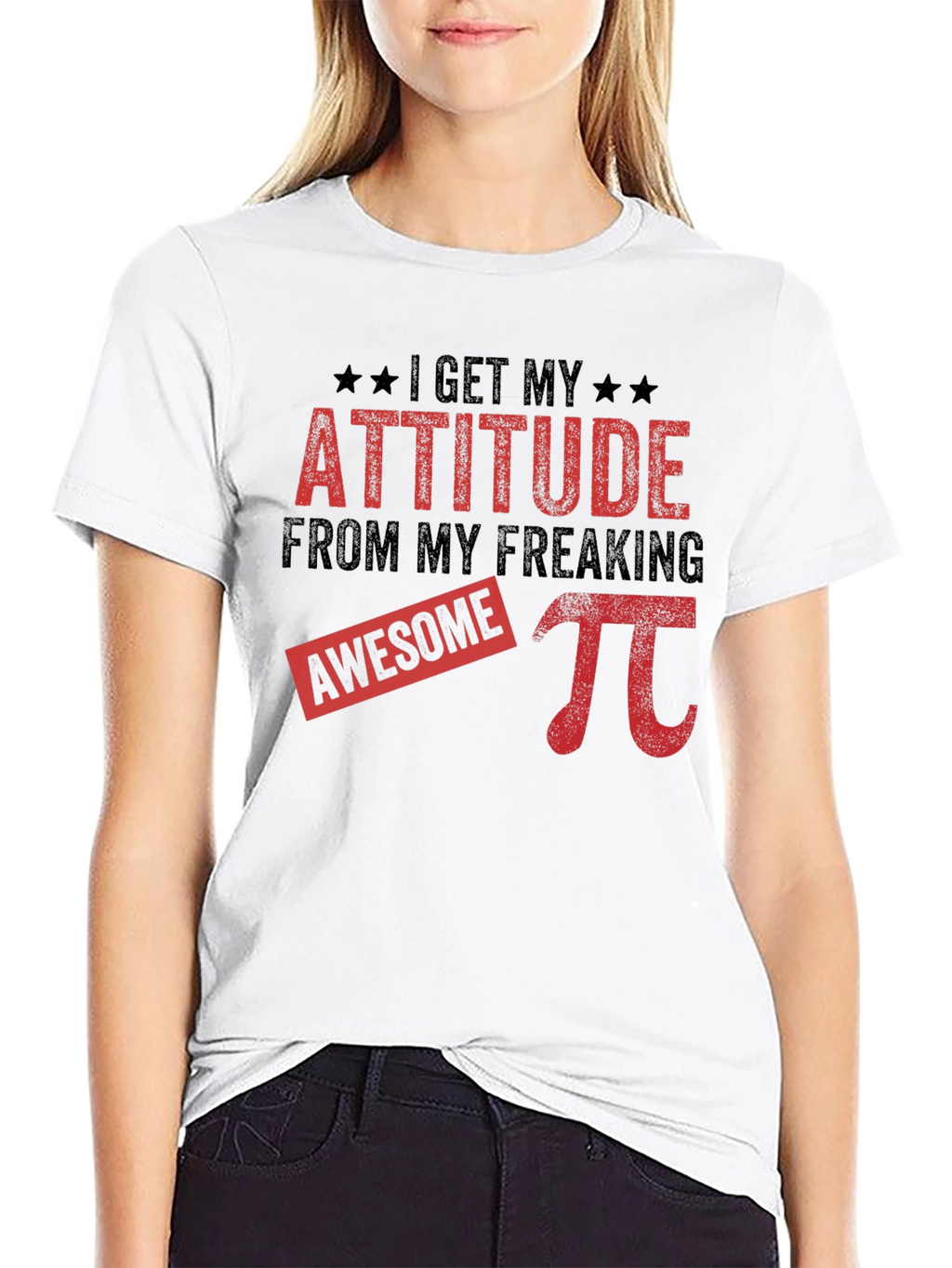 Awesome Pi Attitude Black T-Shirt
