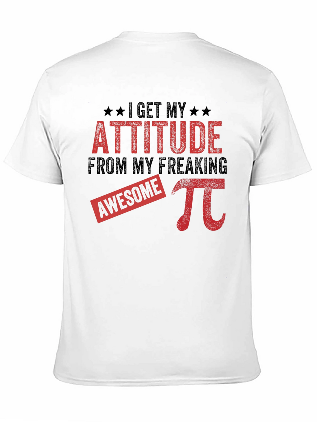 Awesome Pi Attitude Black T-Shirt
