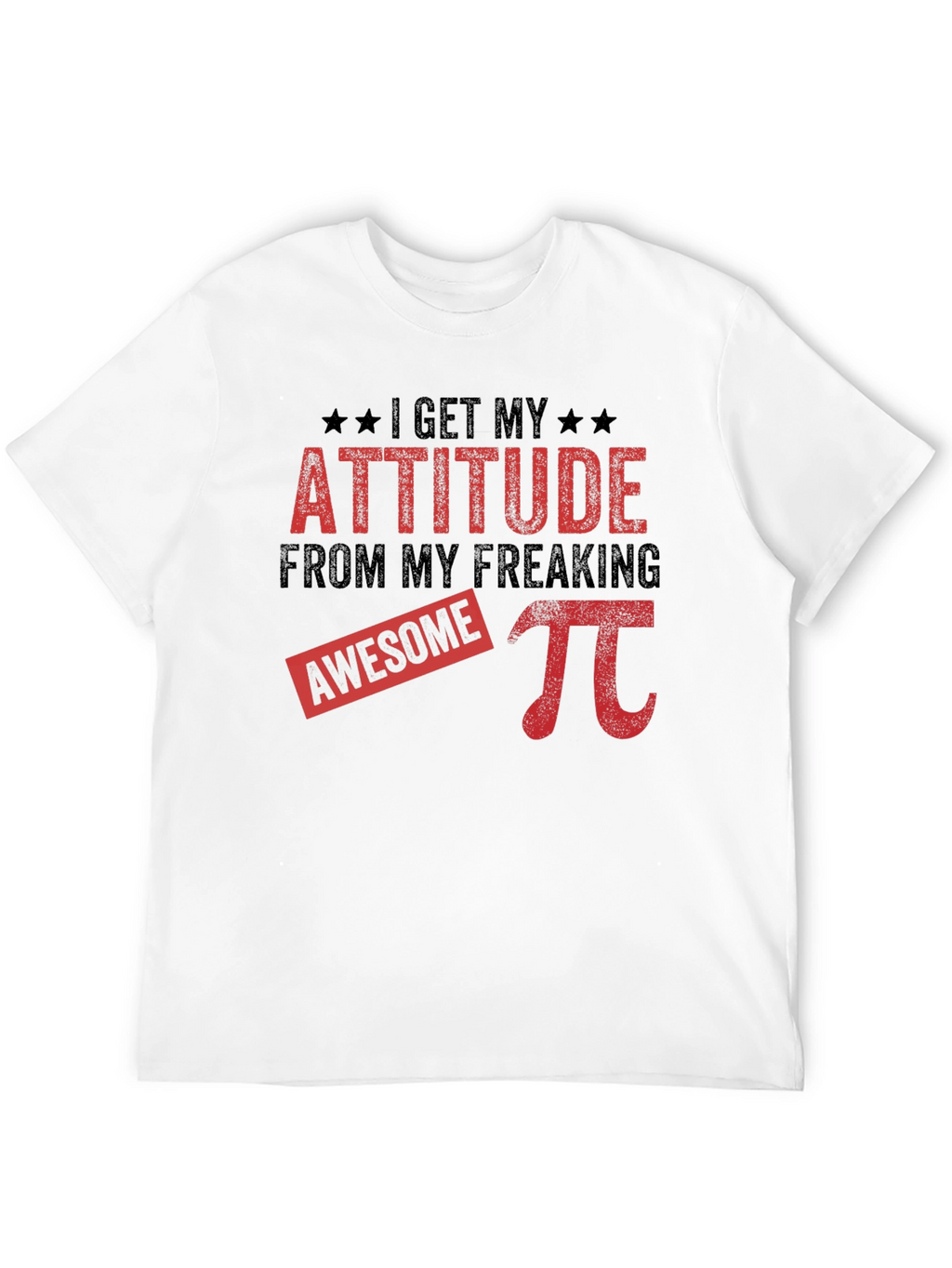 Awesome Pi Attitude Black T-Shirt