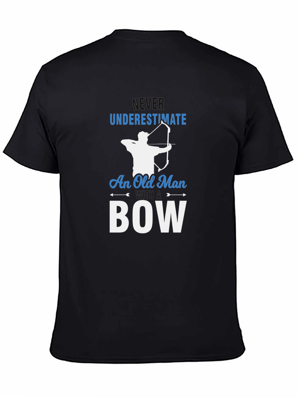 Never Underestimate Old Man With Bow T-Shirt