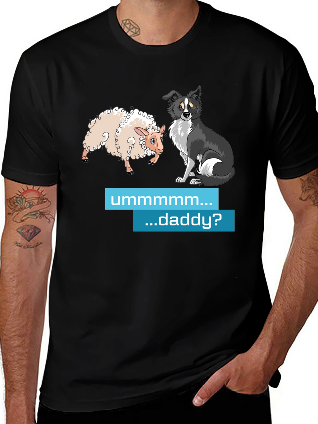 Funny Sheep & Dog Humor T-Shirt