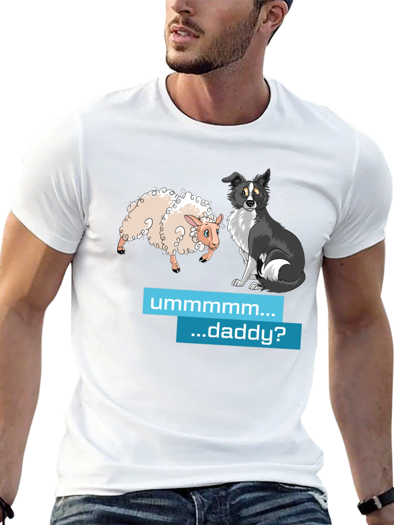 Funny Sheep & Dog Humor T-Shirt