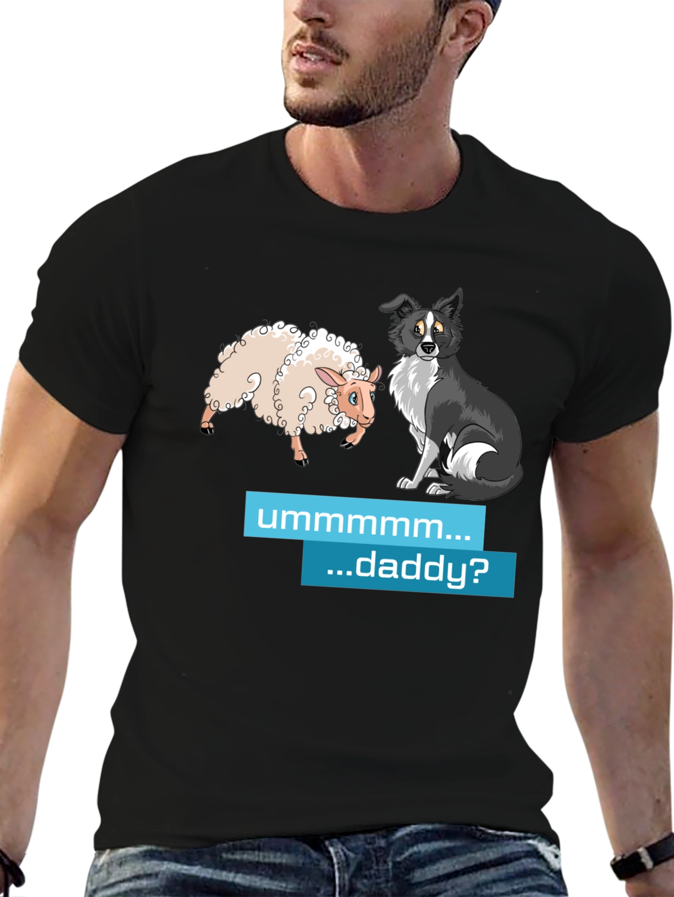 Funny Sheep & Dog Humor T-Shirt