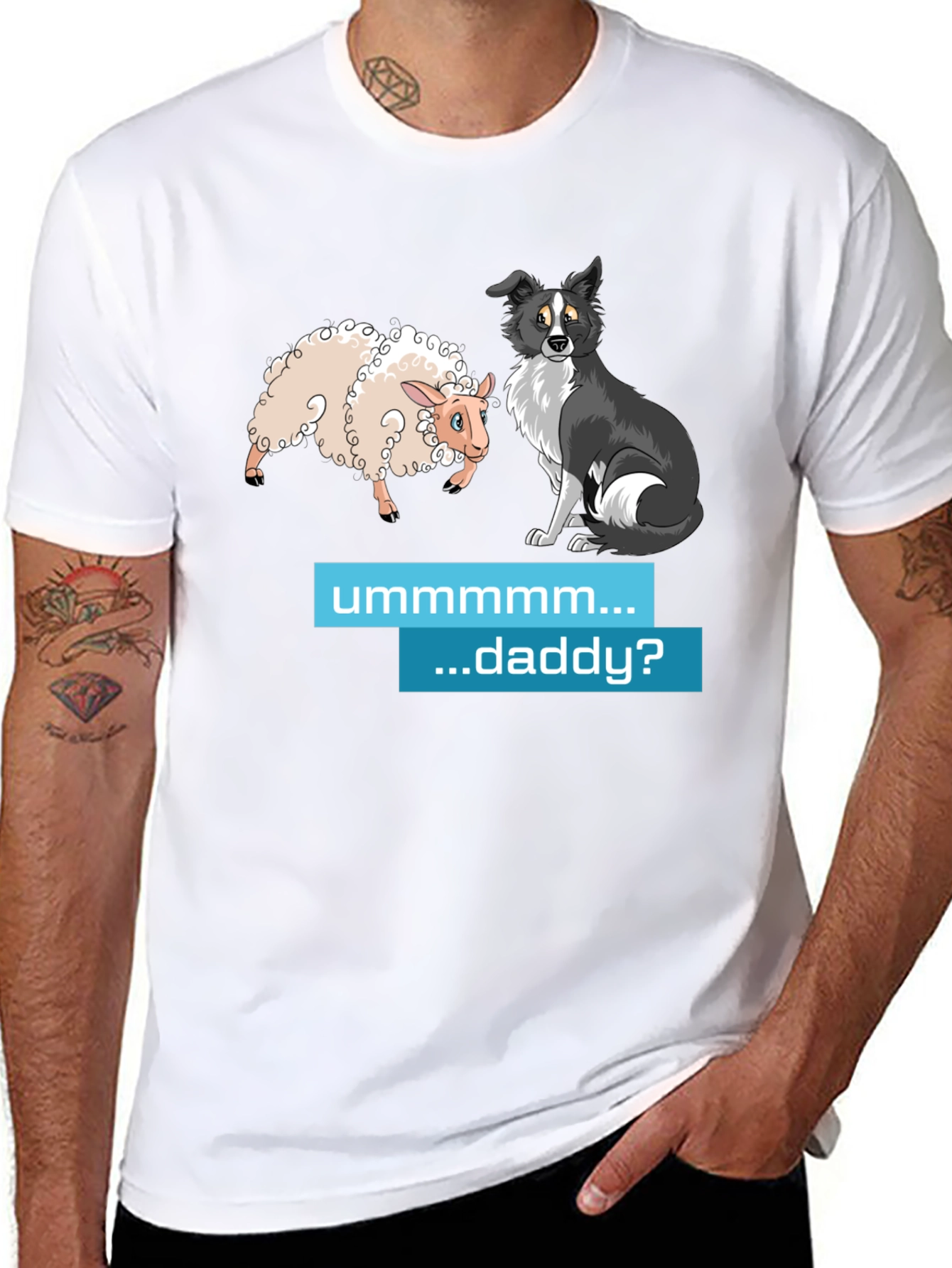 Funny Sheep & Dog Humor T-Shirt