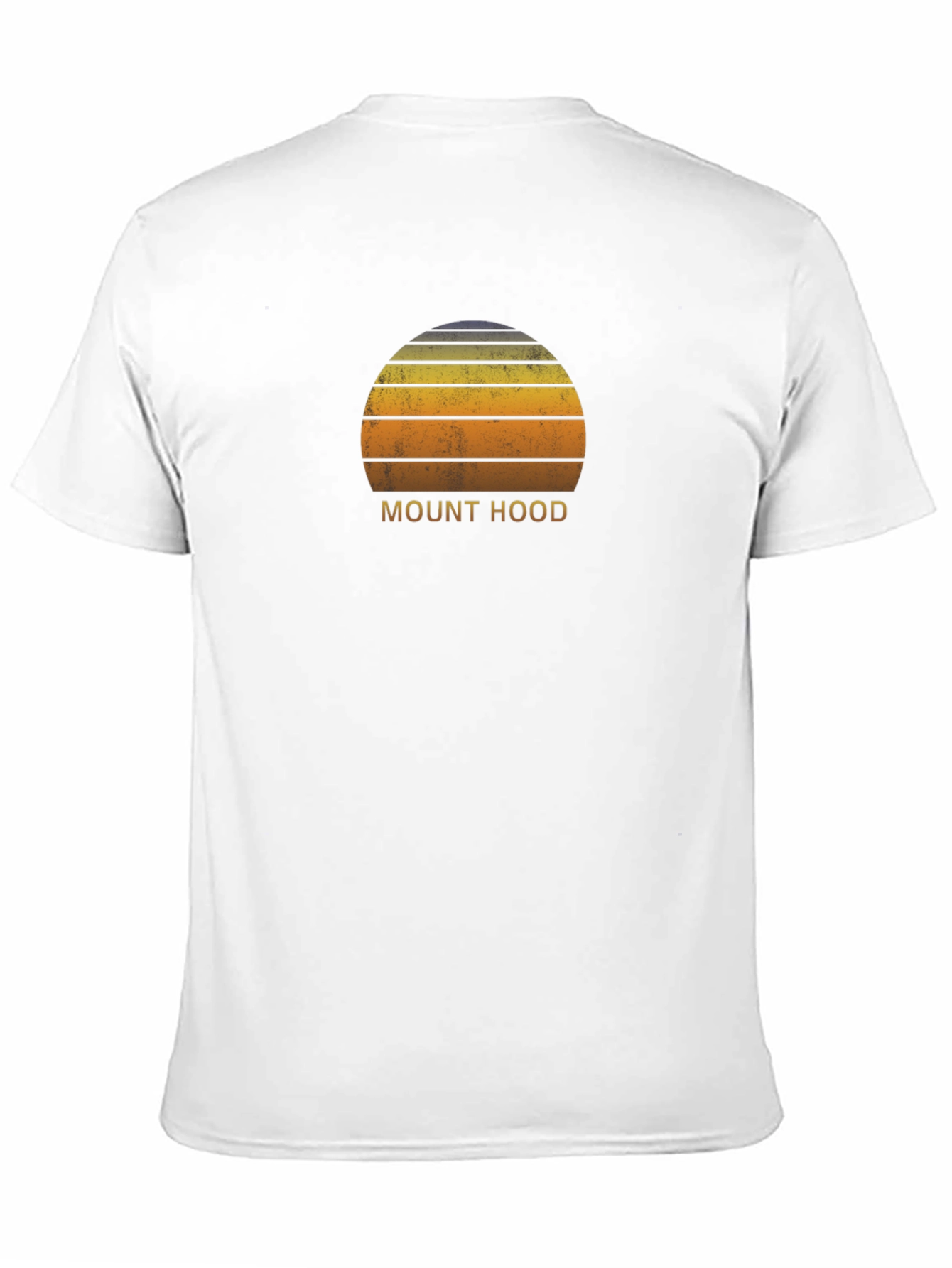 Mount Hood Retro Sunset T-Shirt - Classic Graphic Tee