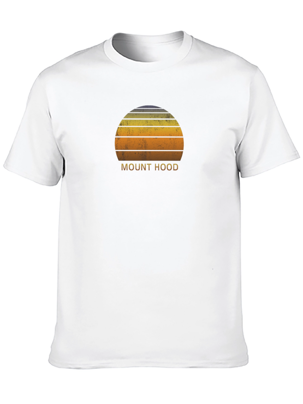Mount Hood Retro Sunset T-Shirt - Classic Graphic Tee