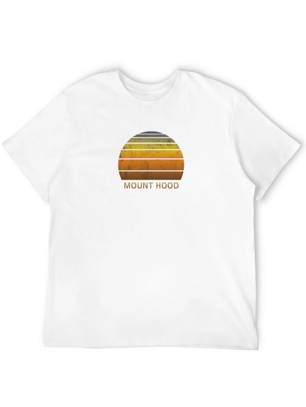 Mount Hood Retro Sunset T-Shirt - Classic Graphic Tee