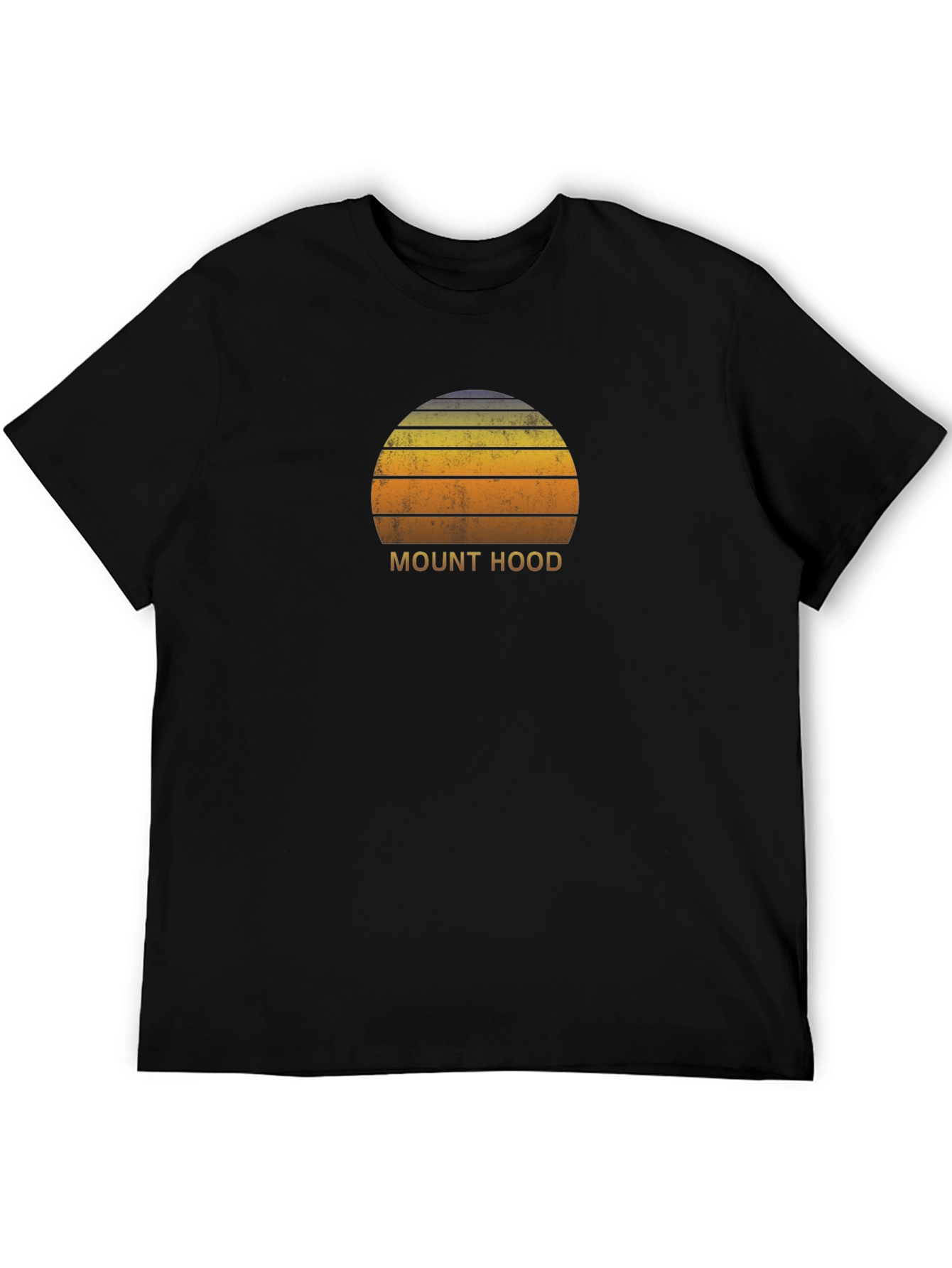 Mount Hood Retro Sunset T-Shirt - Classic Graphic Tee