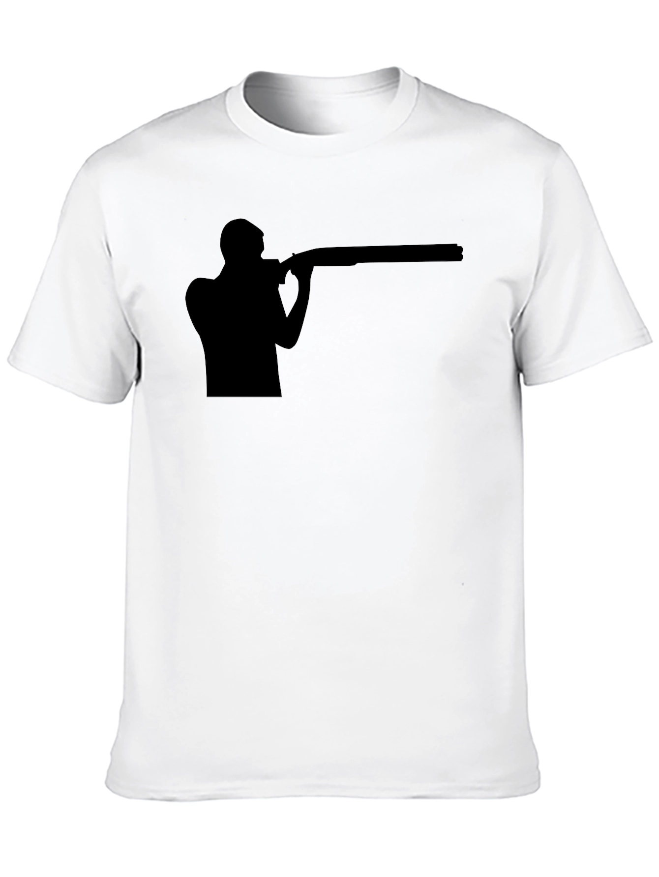Shooting Silhouette Graphic Tee - Black