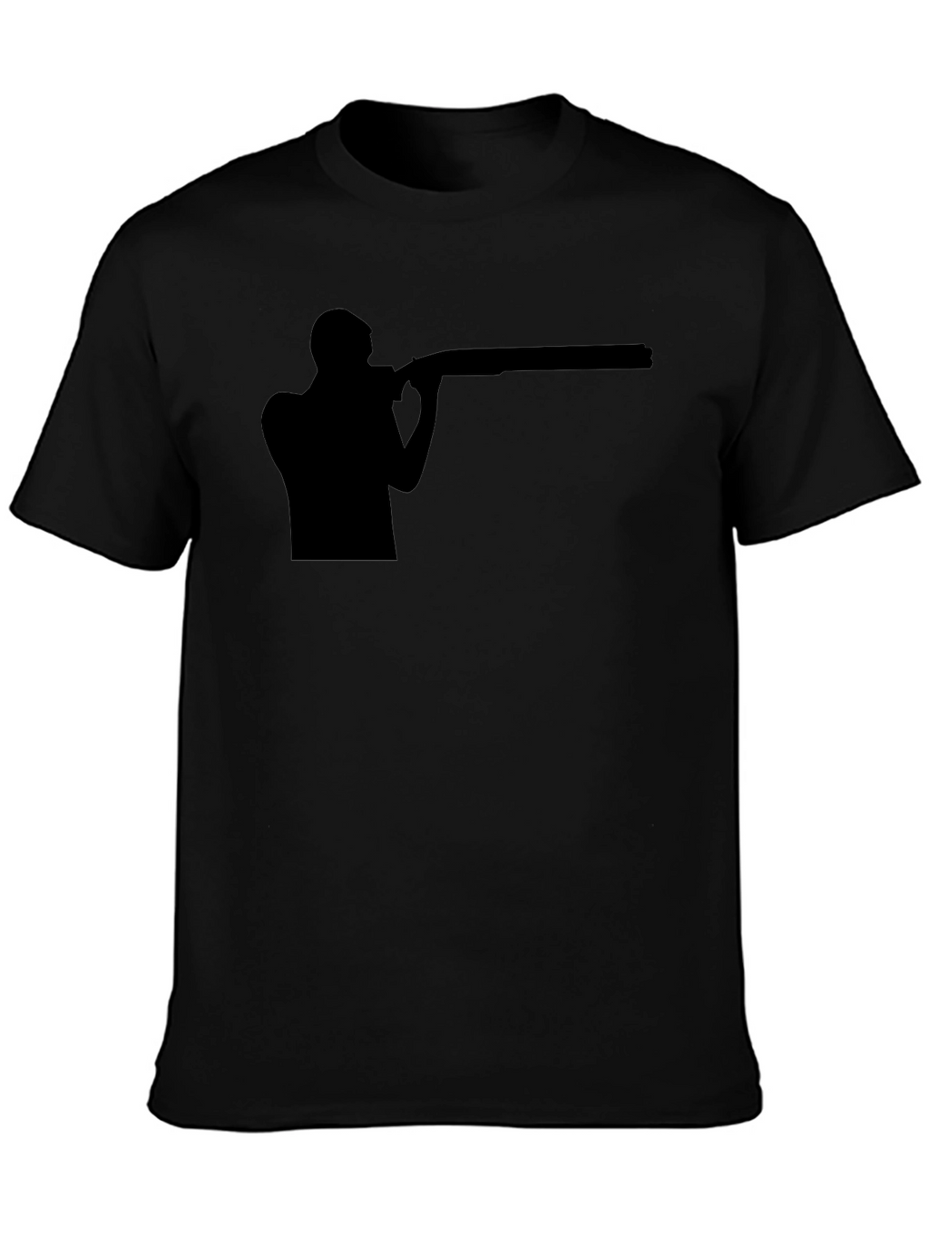 Shooting Silhouette Graphic Tee - Black