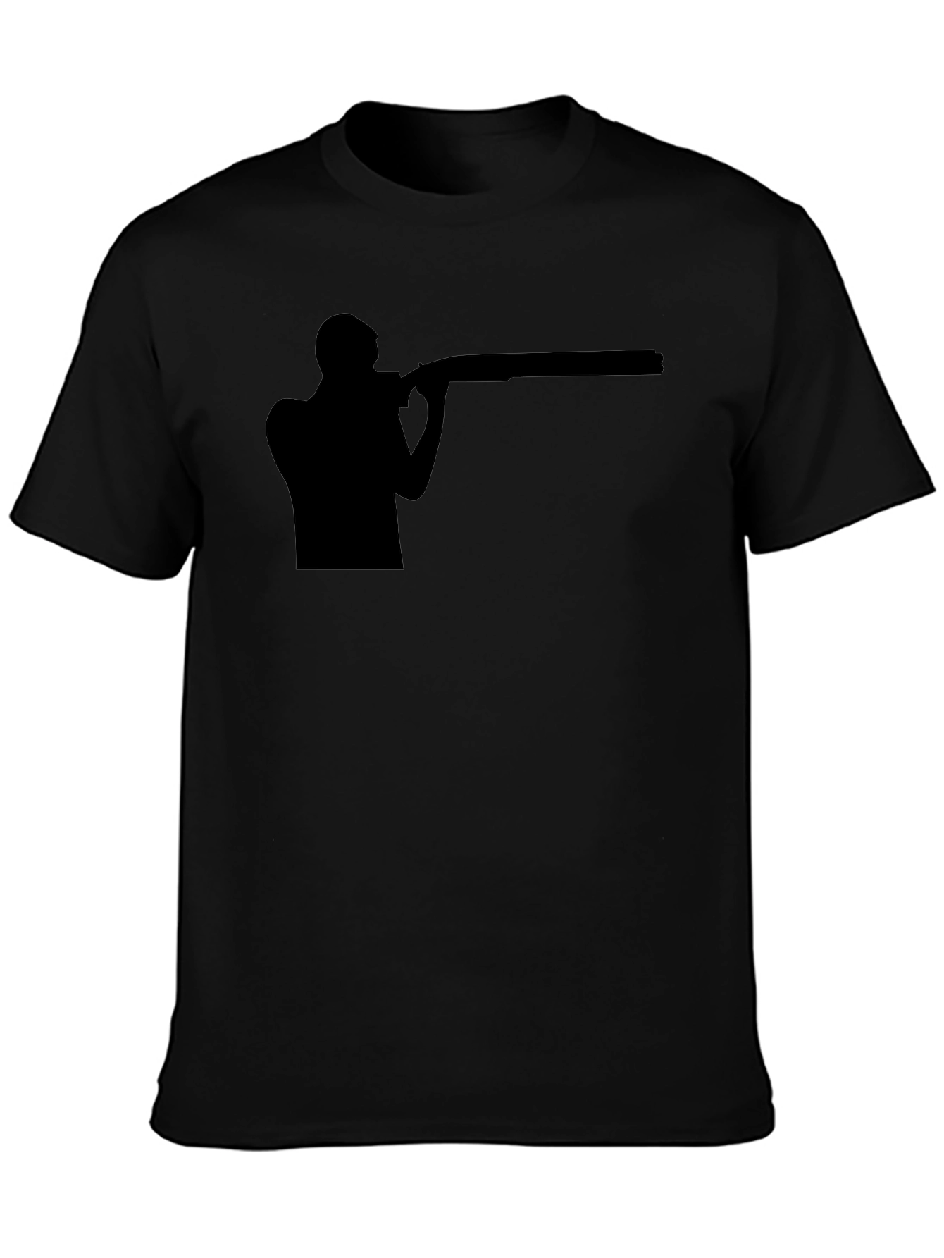 Shooting Silhouette Graphic Tee - Black