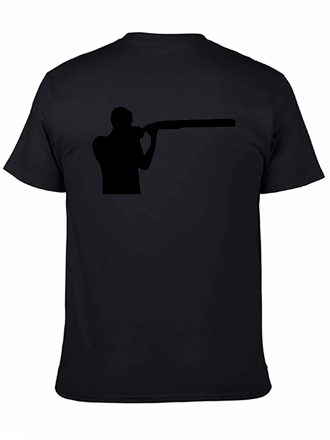 Shooting Silhouette Graphic Tee - Black