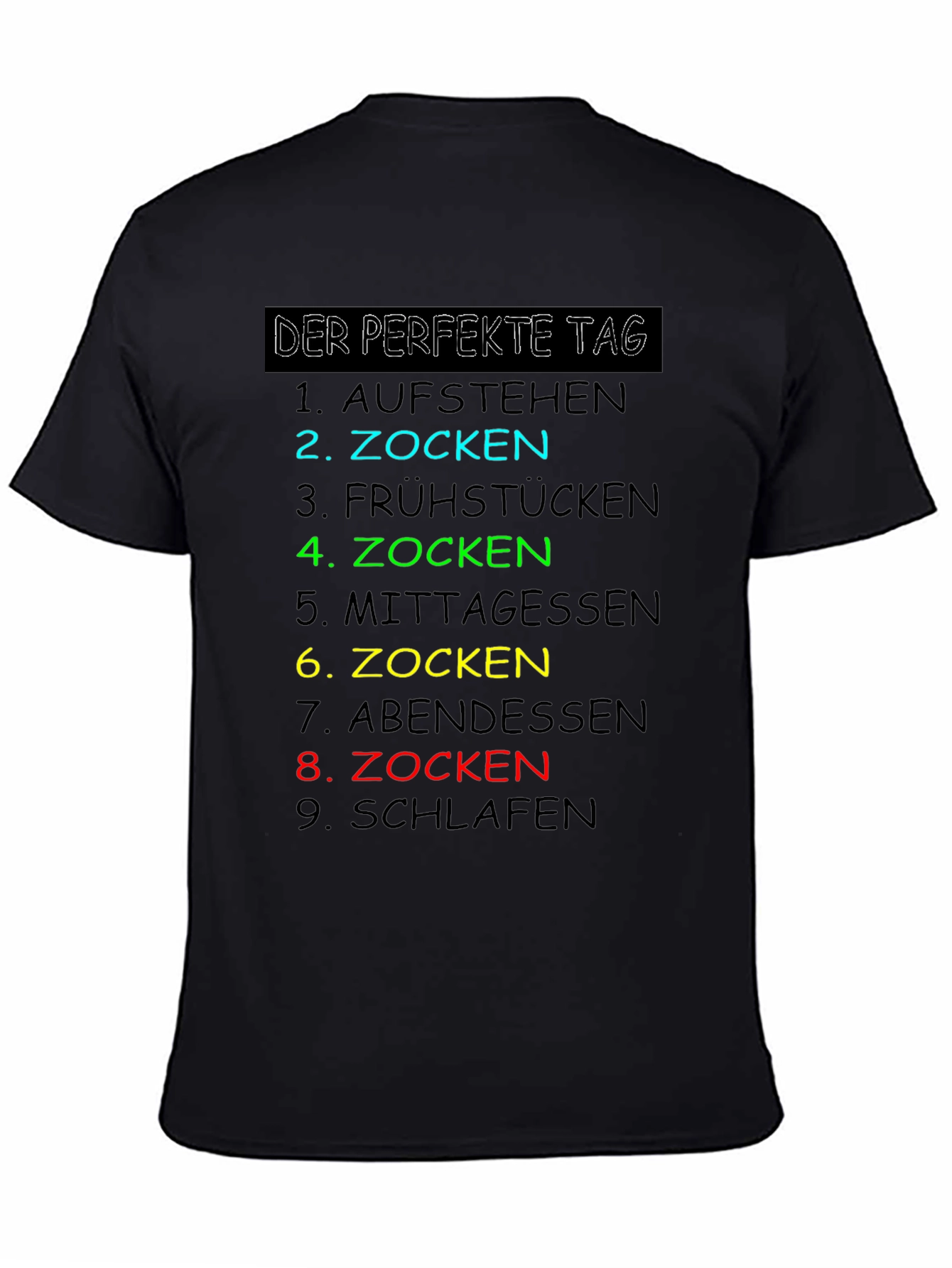 Gamers Perfect Day Black T-Shirt