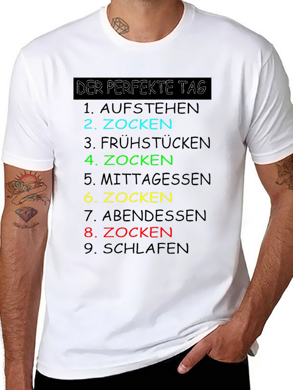 Gamers Perfect Day Black T-Shirt