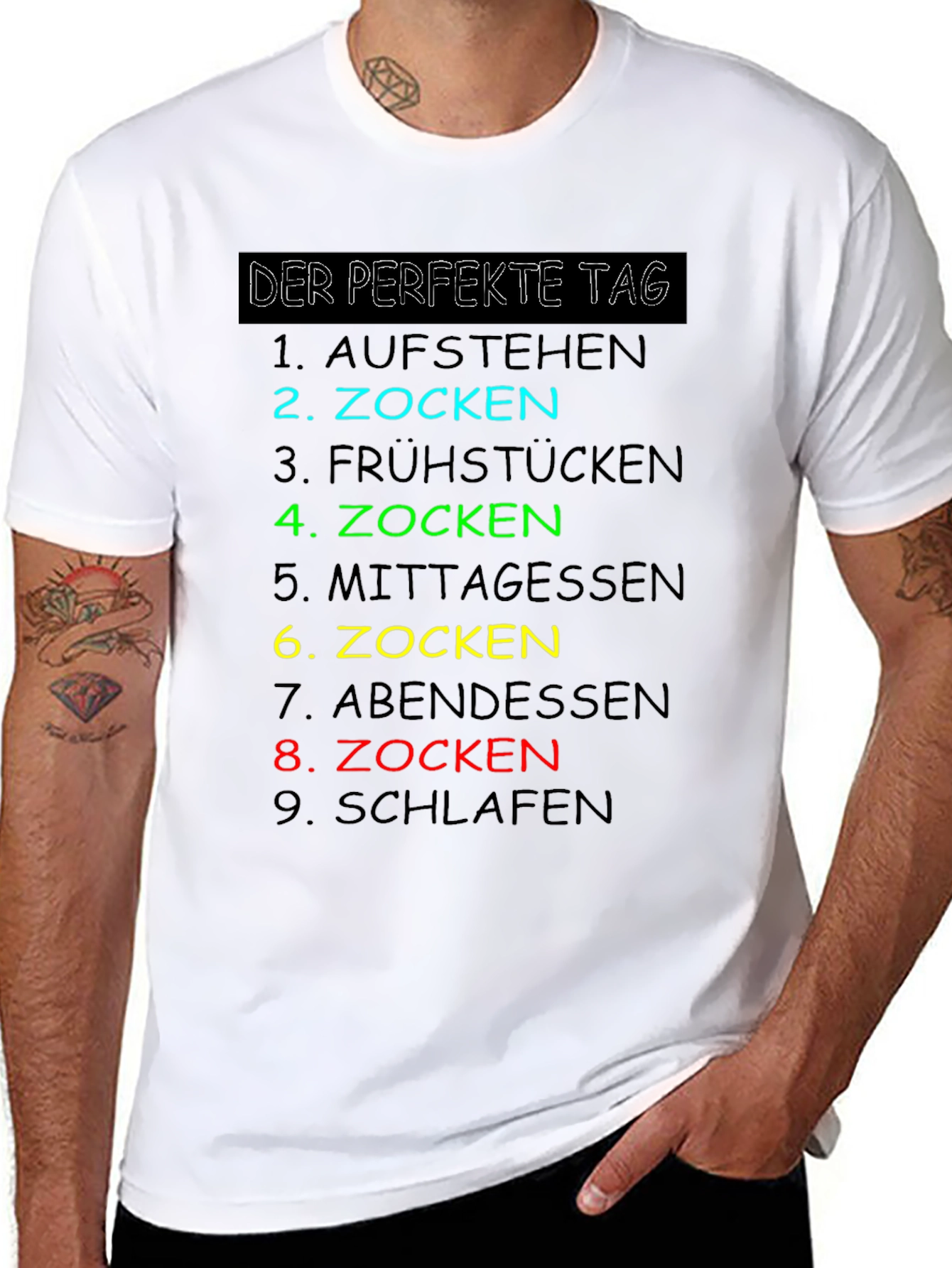 Gamers Perfect Day Black T-Shirt