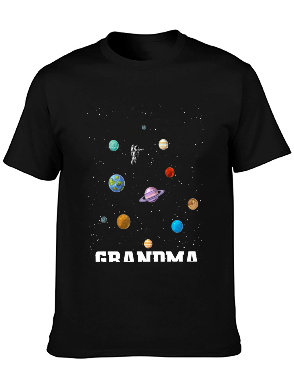 Grandma Space Planets Astronaut T-Shirt
