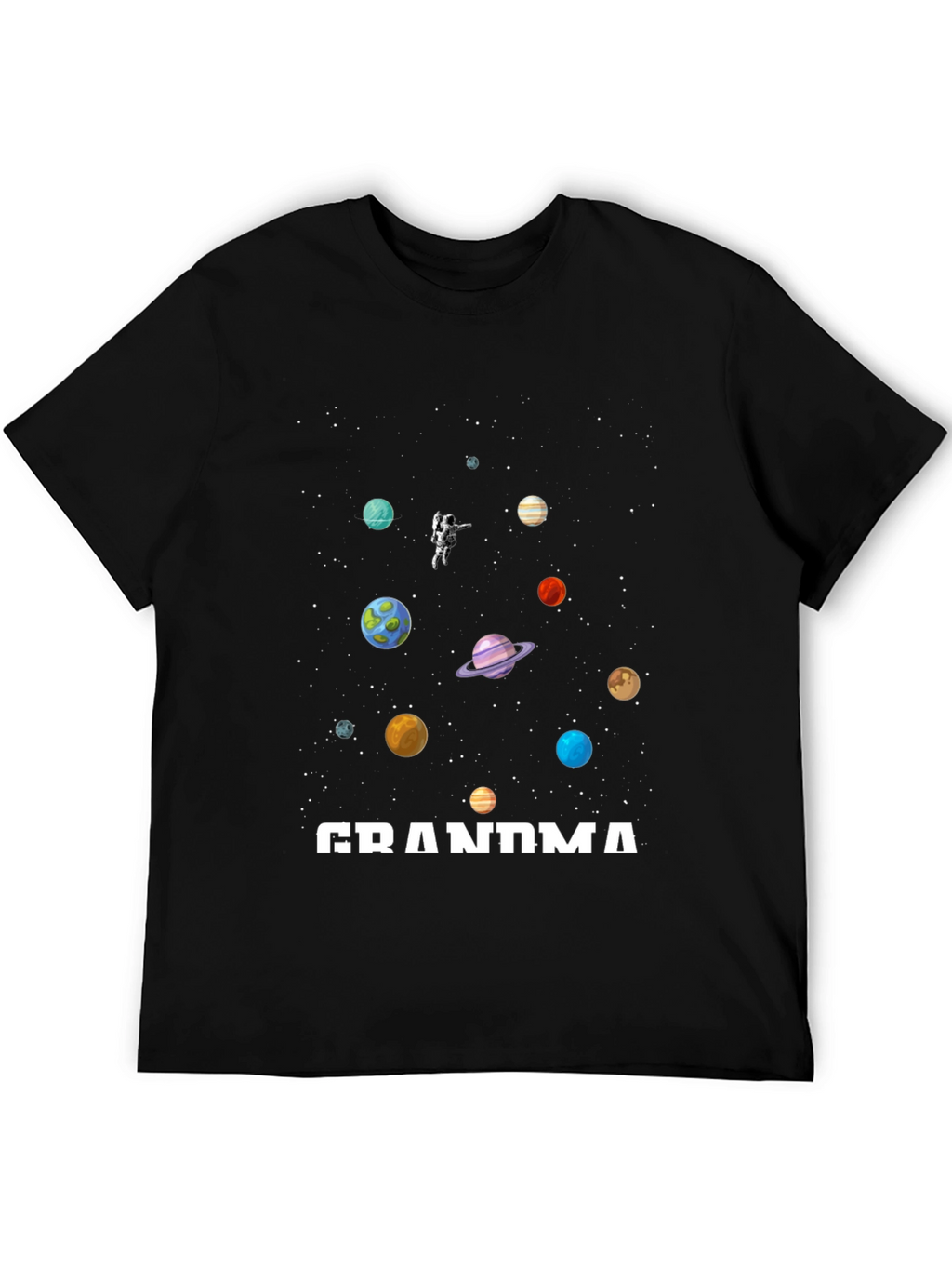 Grandma Space Planets Astronaut T-Shirt