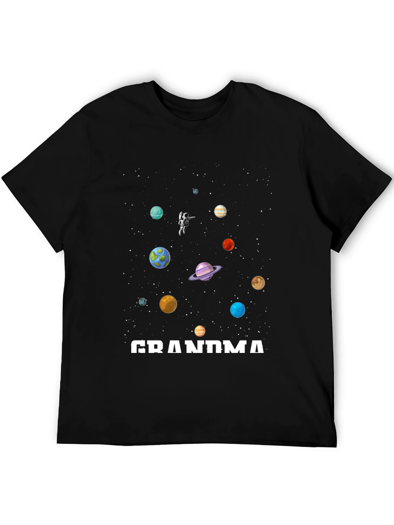 Grandma Space Planets Astronaut T-Shirt