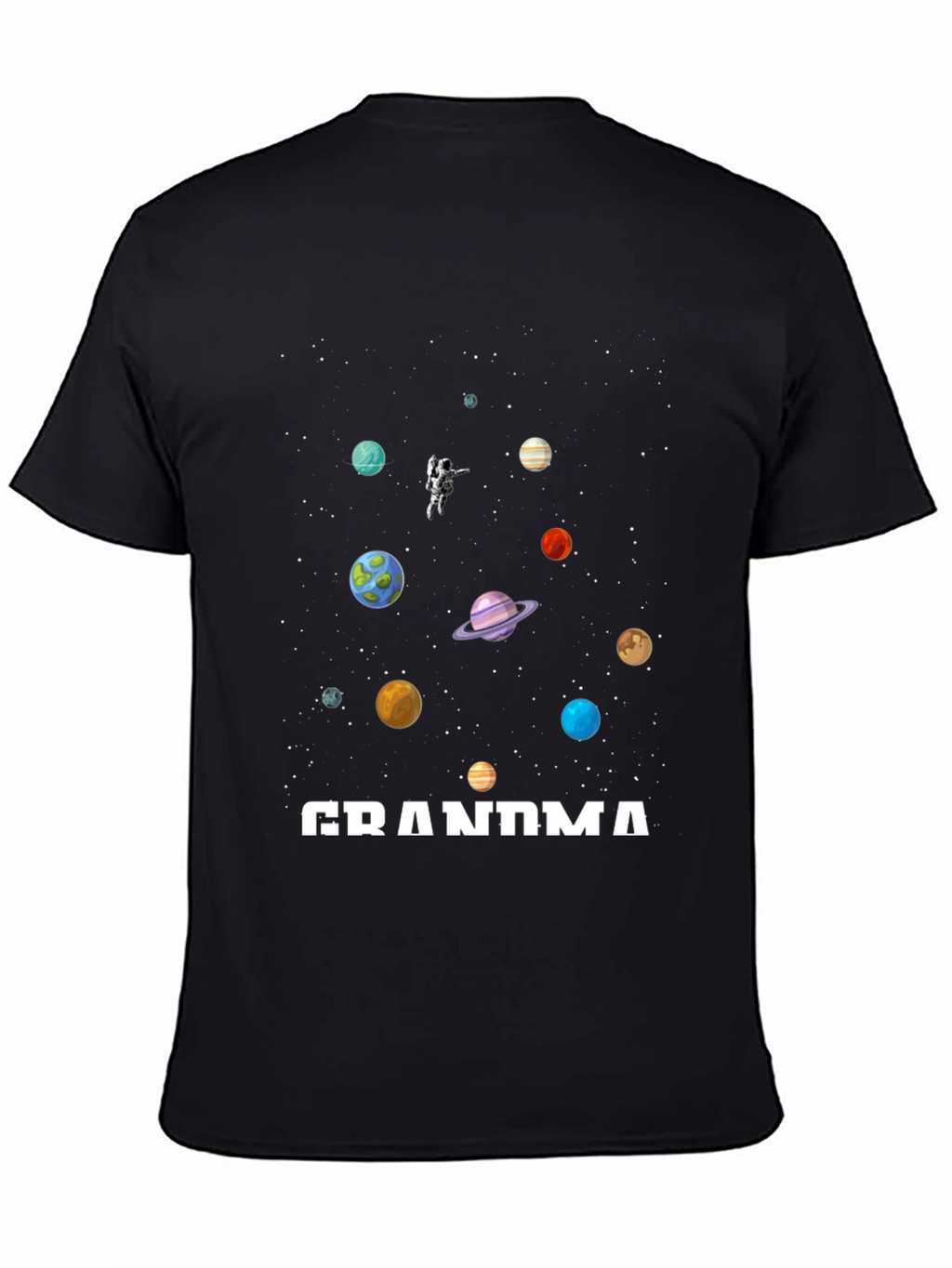 Grandma Space Planets Astronaut T-Shirt