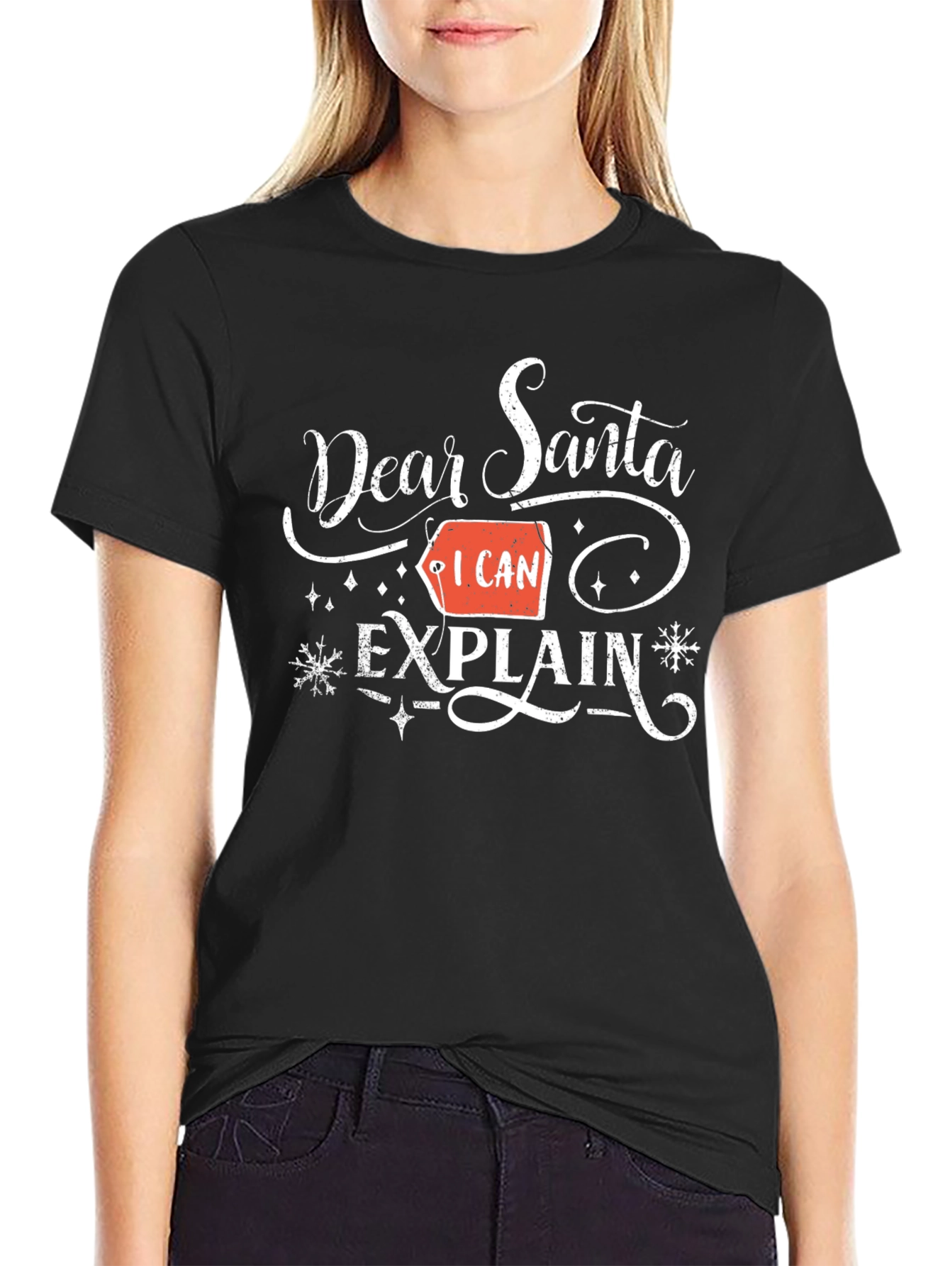 Dear Santa I Can Explain T-Shirt - Christmas Holiday Apparel