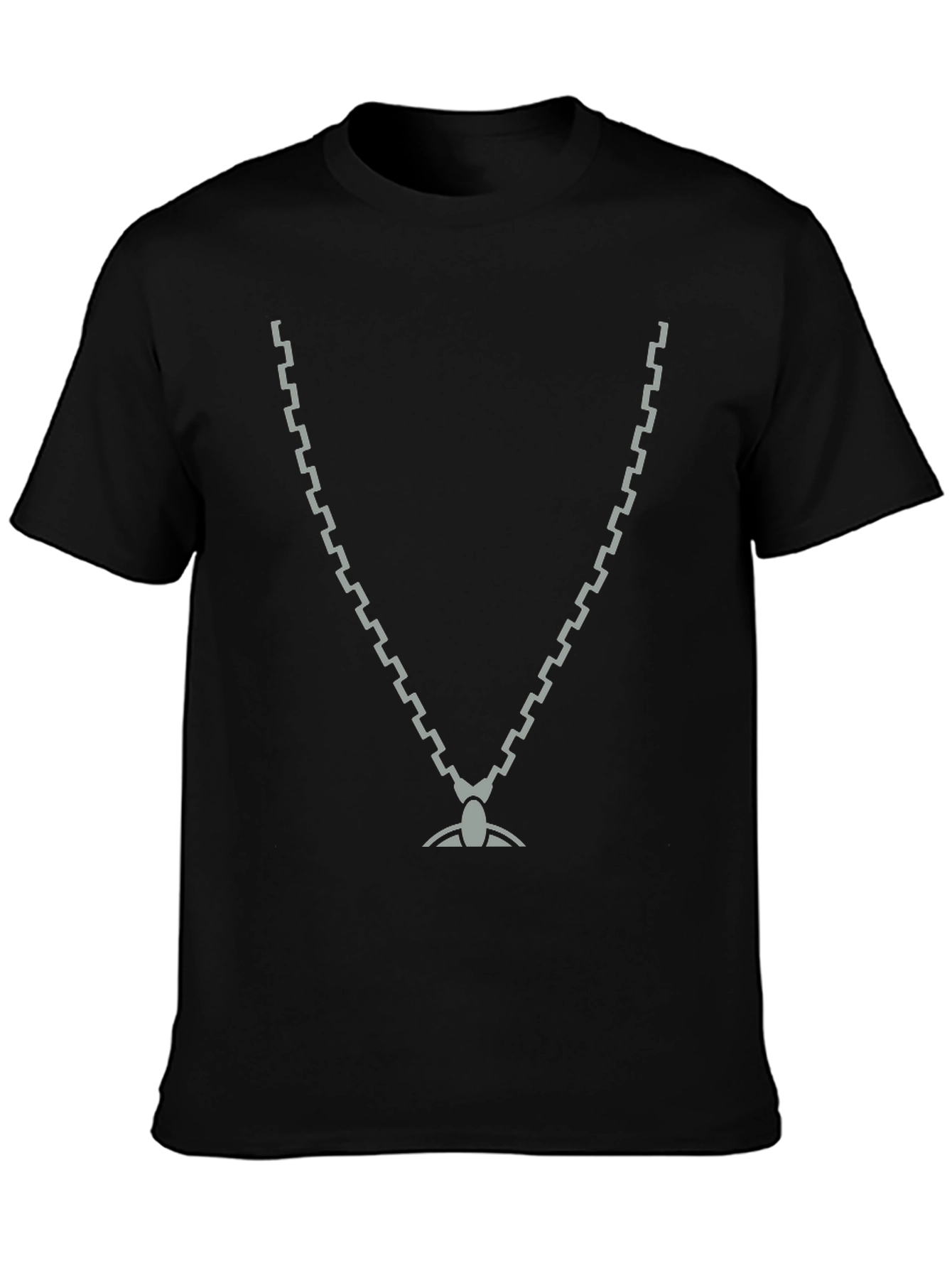 Cool Chain Graphic Black T-Shirt