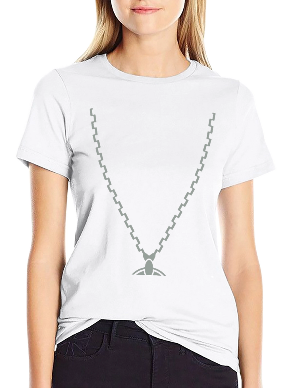Cool Chain Graphic Black T-Shirt