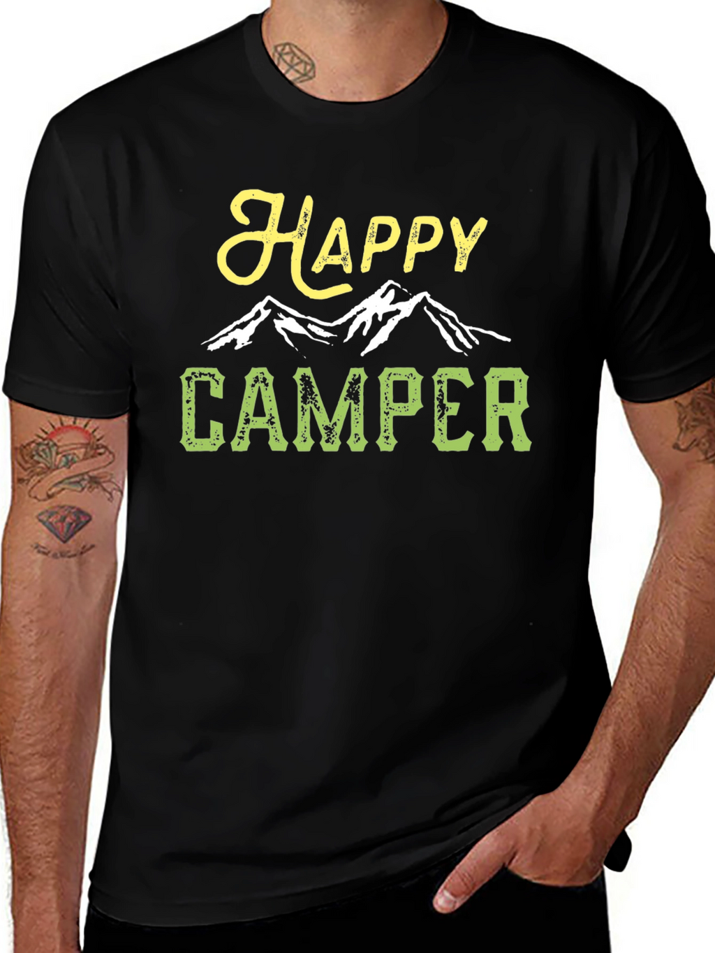 Happy Camper T-Shirt - Mountain Adventure