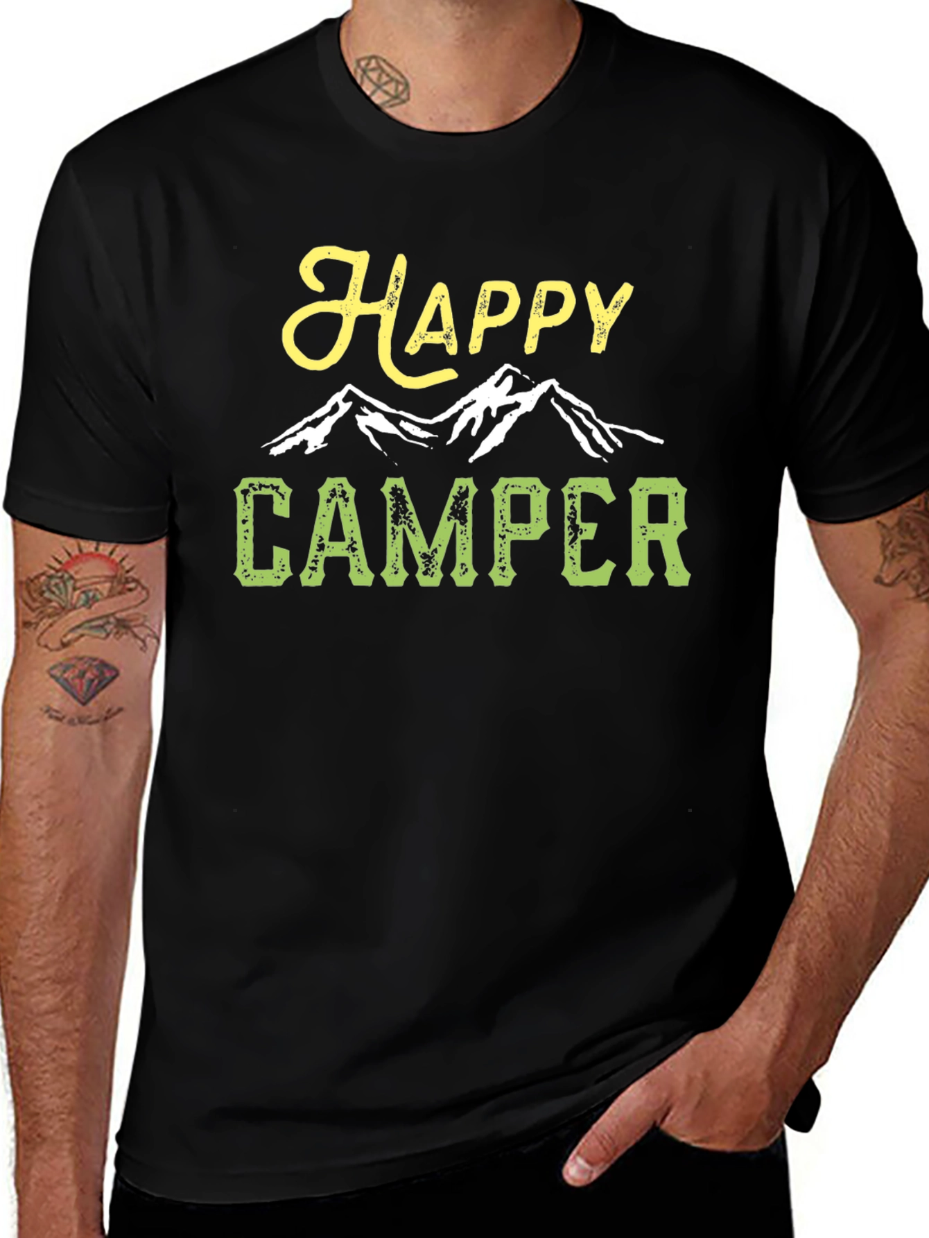 Happy Camper T-Shirt - Mountain Adventure