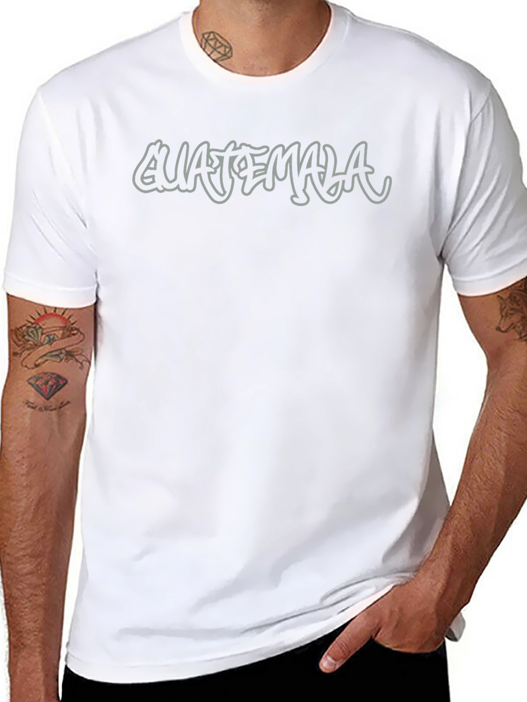 Guatemala Graphic Print Black T-Shirt