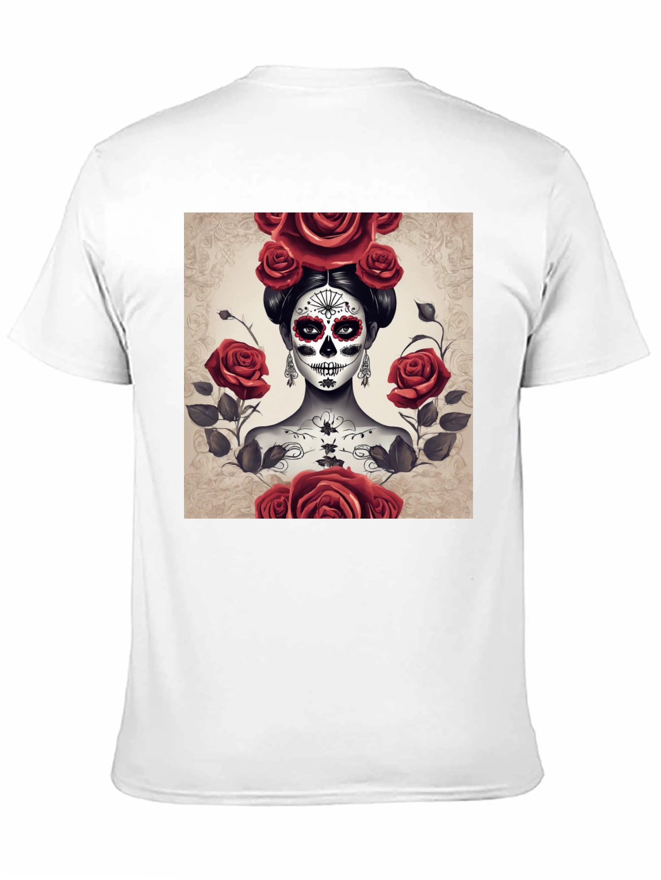 Sugar Skull Rose T-Shirt - Day of the Dead