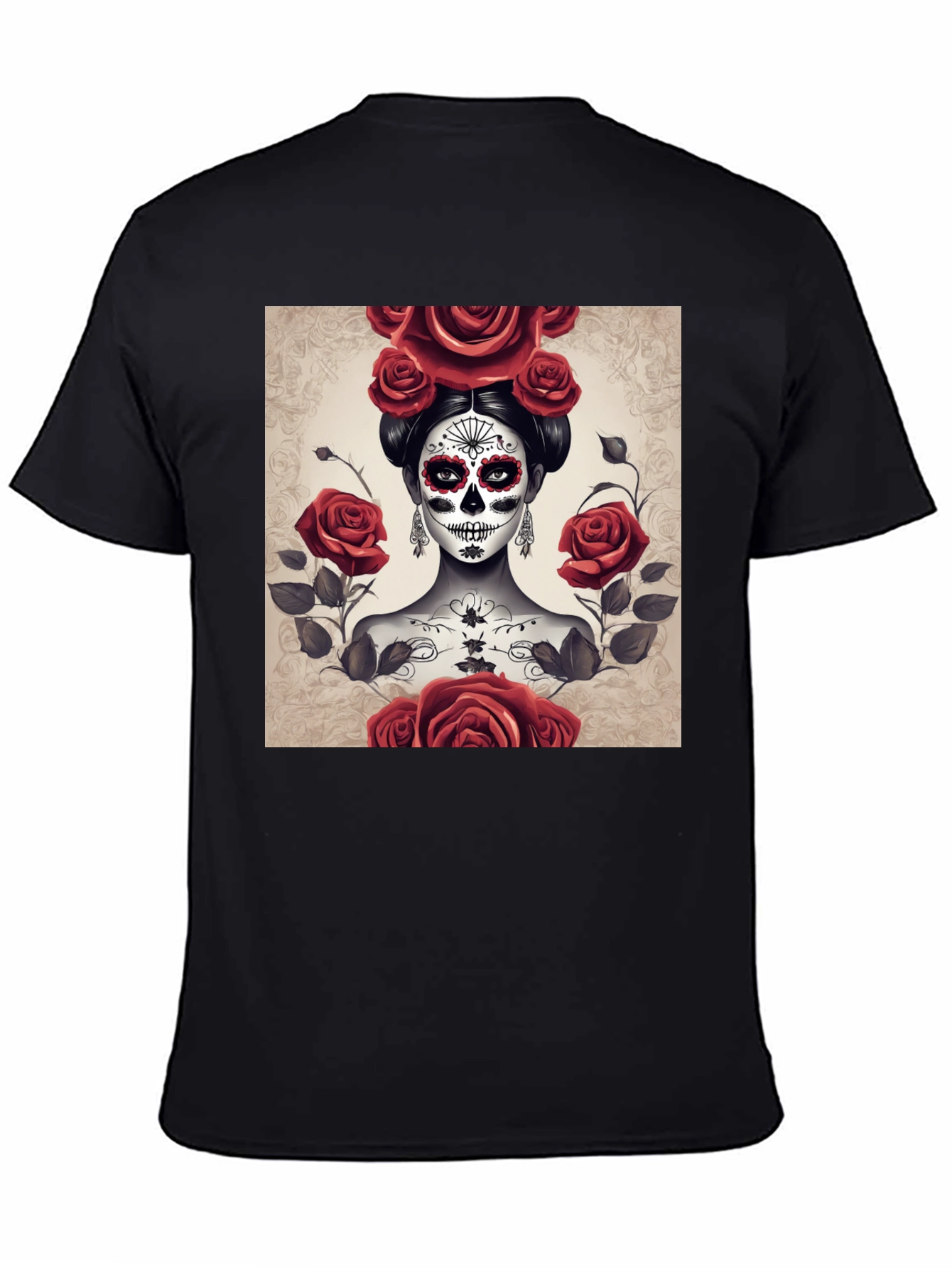 Sugar Skull Rose T-Shirt - Day of the Dead