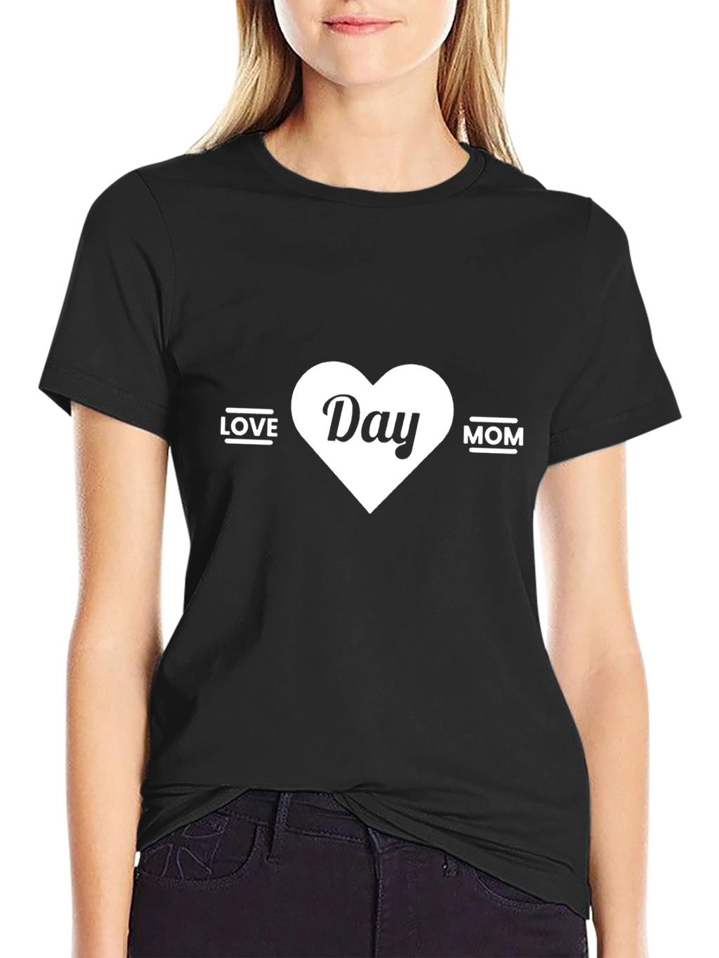 Love Day Mom Black T-Shirt
