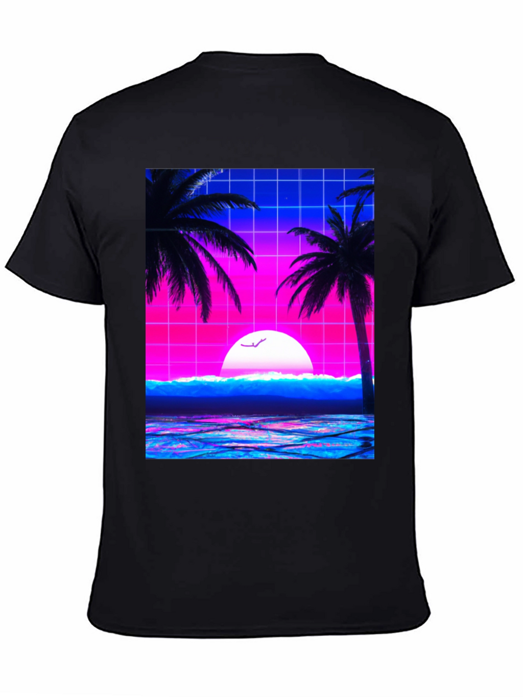 Vaporwave Sunset T-Shirt - Retro Graphic Tee