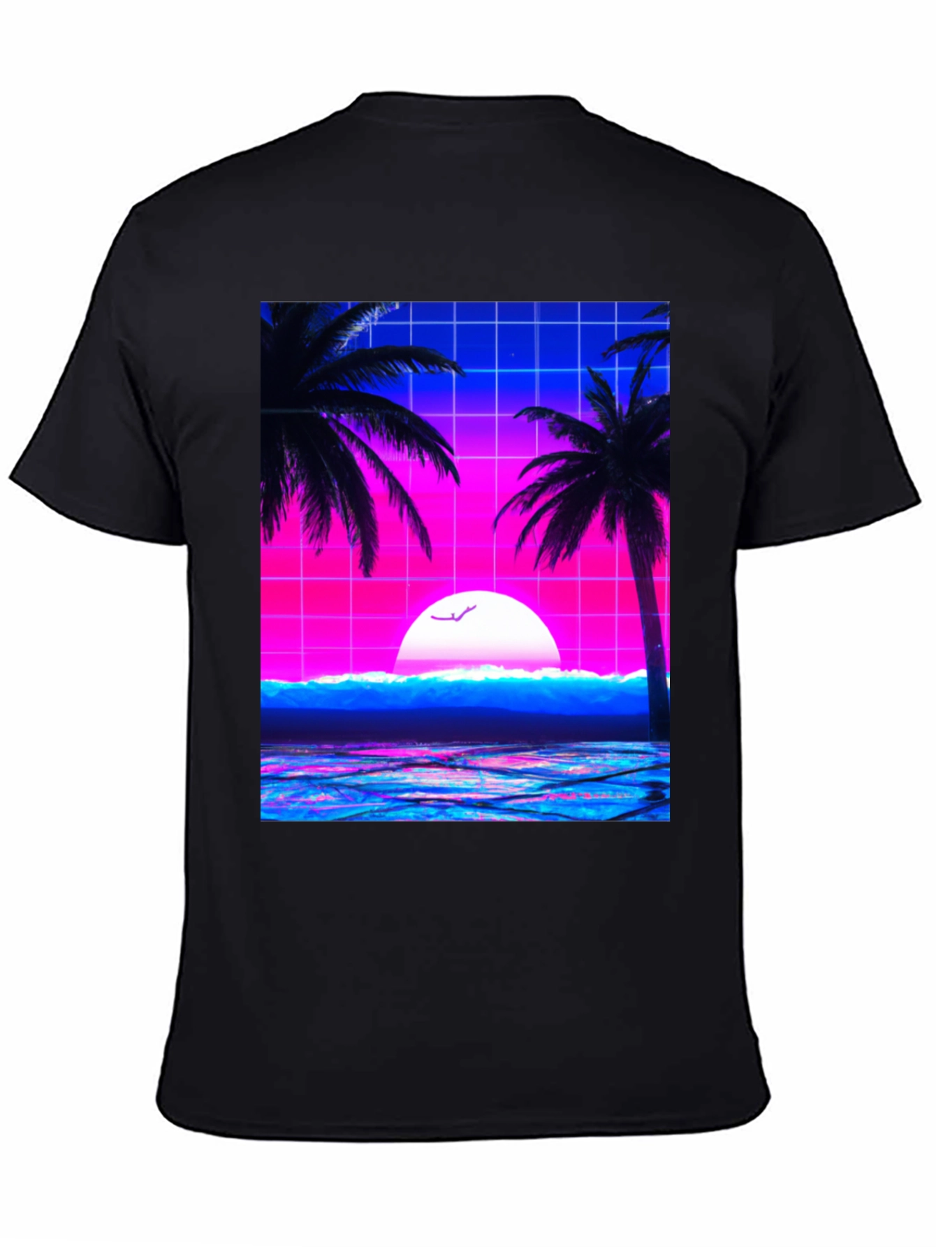 Vaporwave Sunset T-Shirt - Retro Graphic Tee