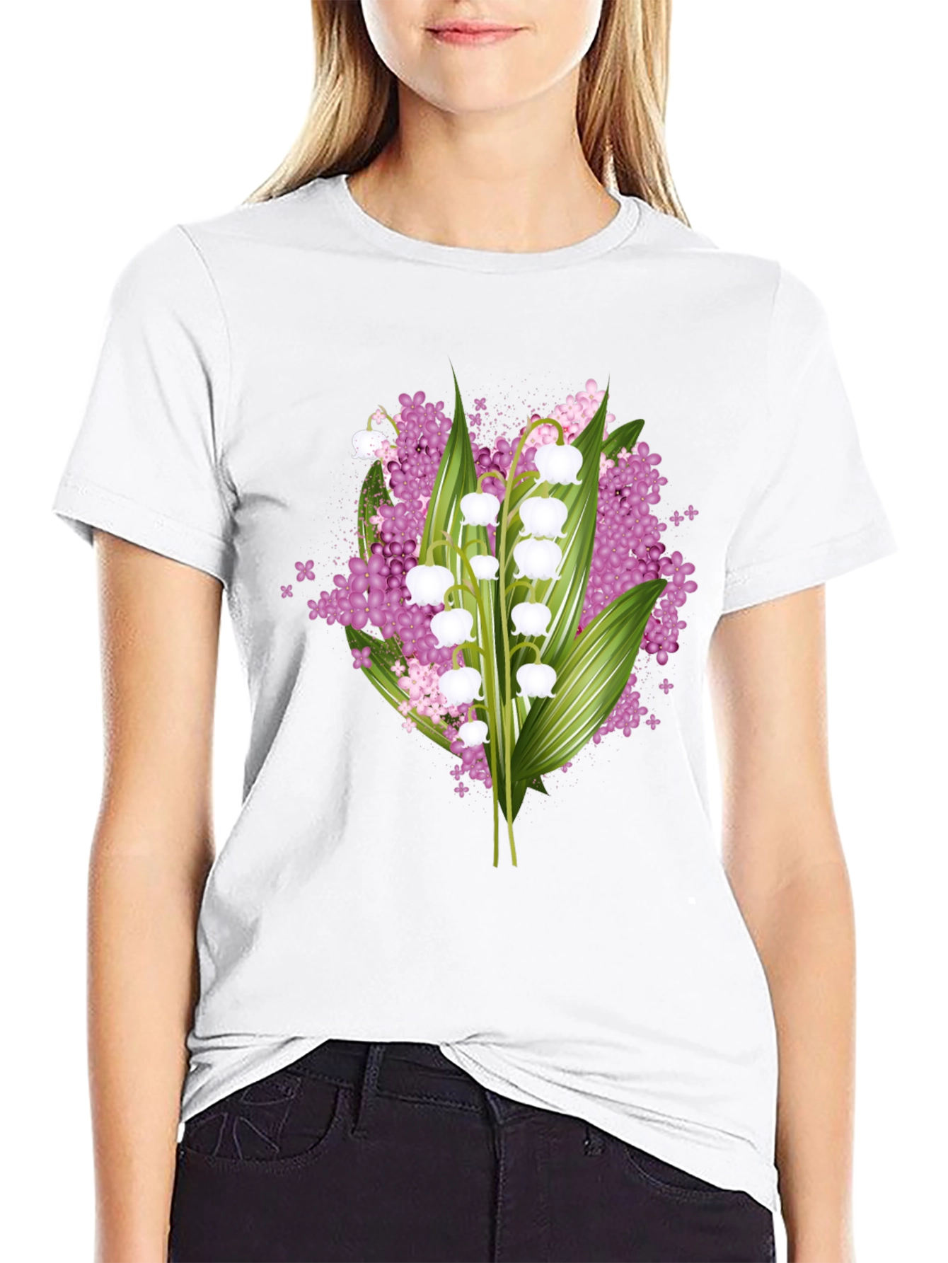 Floral Lily of the Valley Graphic Tee