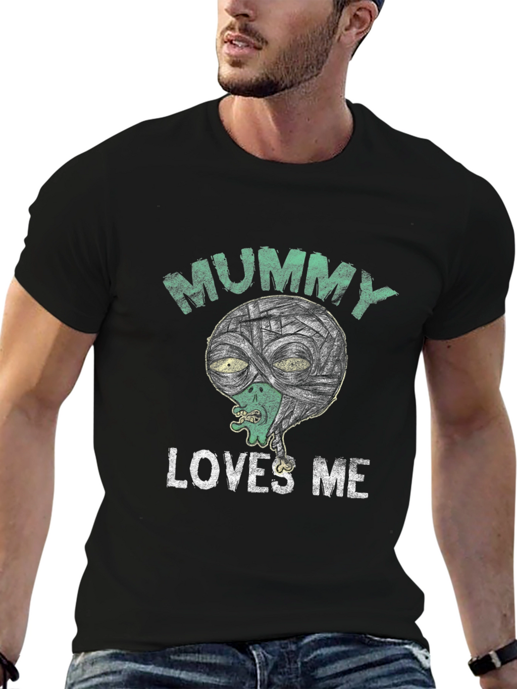 Mummy Loves Me Graphic Tee - Halloween Shirt