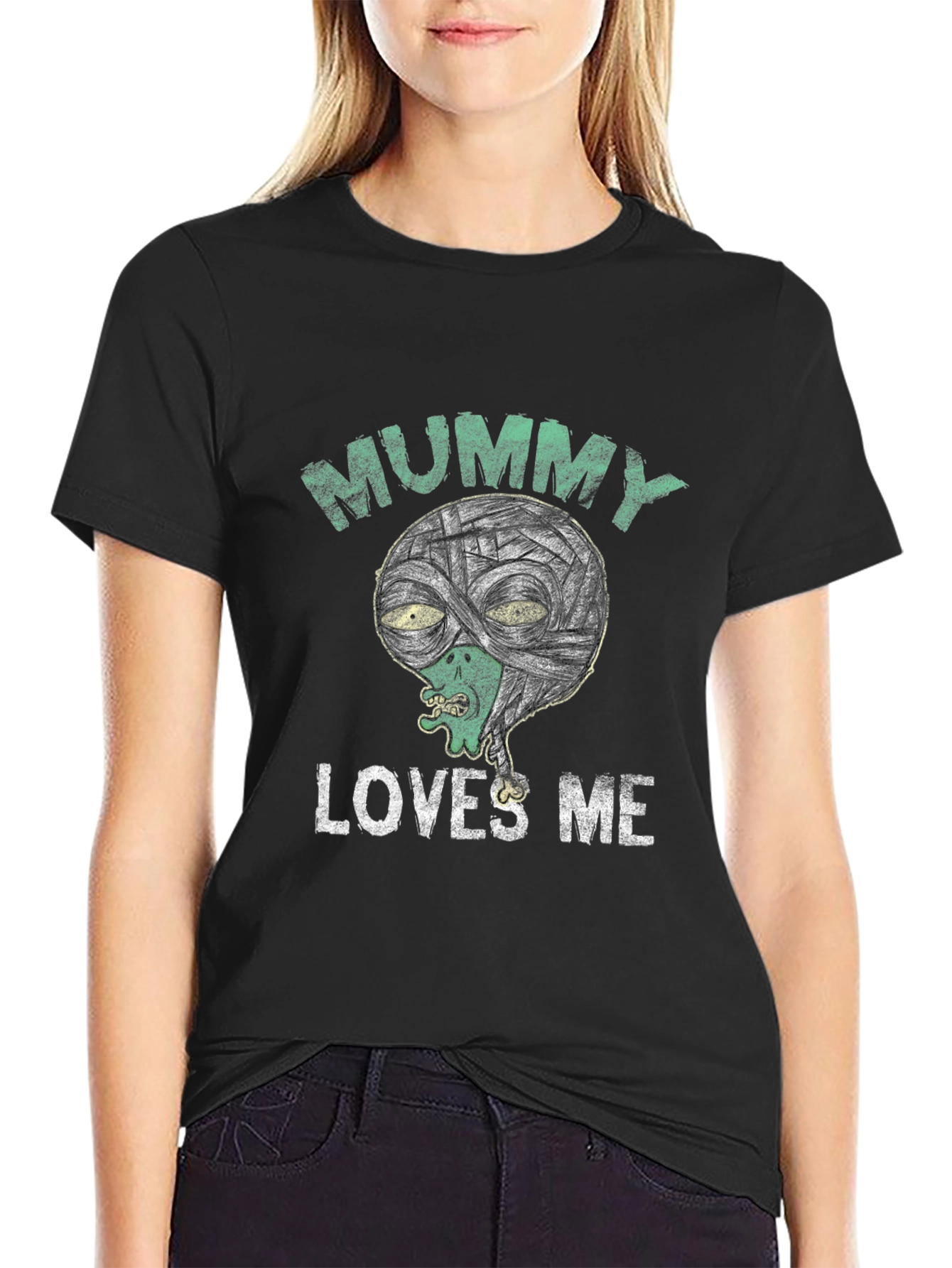 Mummy Loves Me Graphic Tee - Halloween Shirt