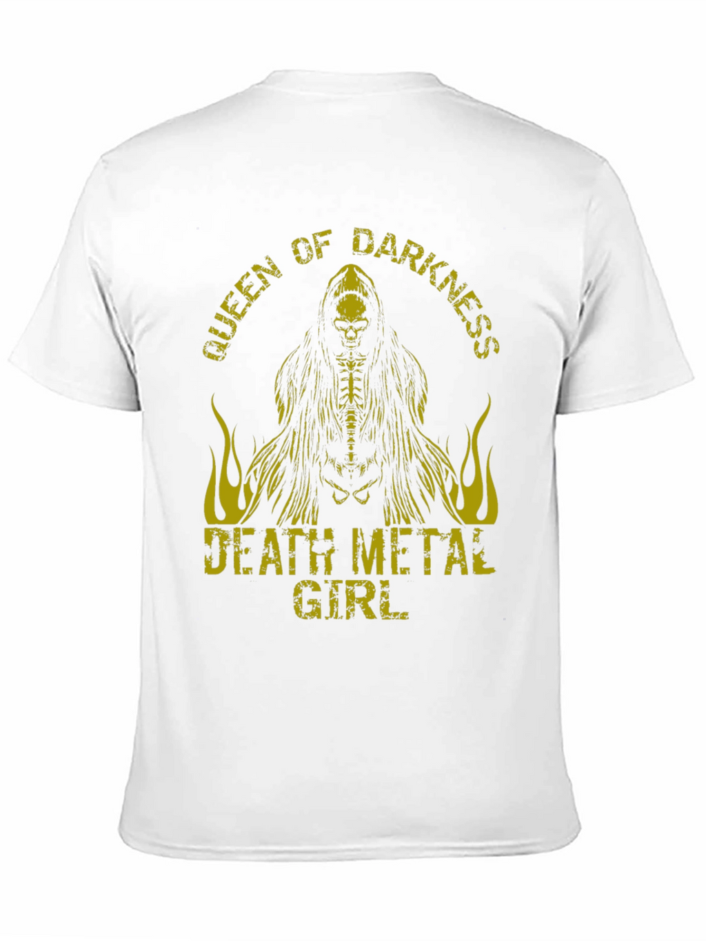 Queen of Darkness Death Metal Girl Graphic Tee
