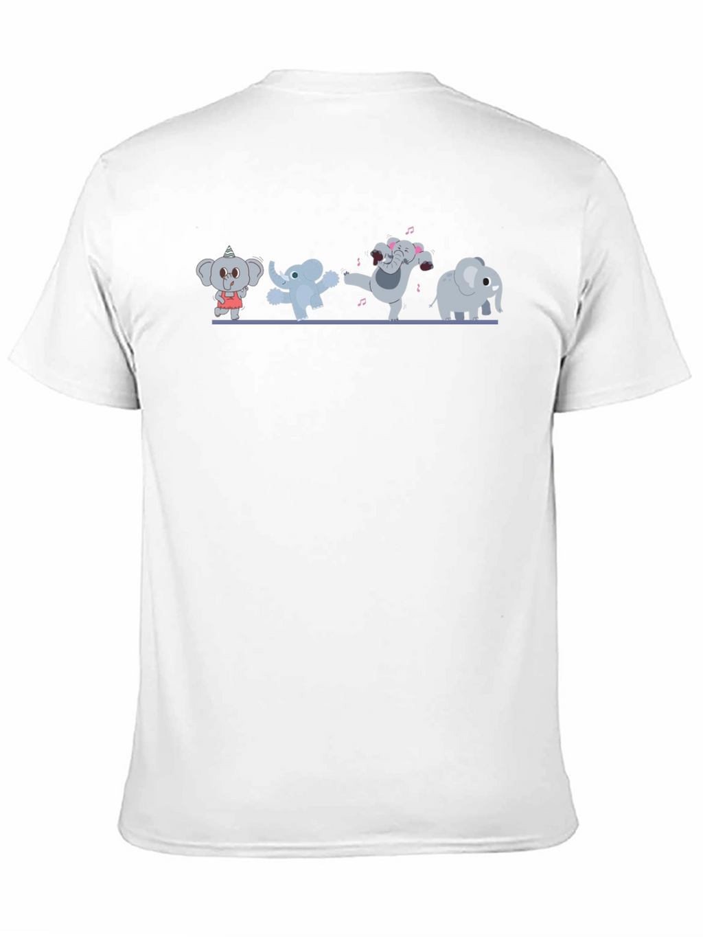 Dancing Elephants Black T-Shirt